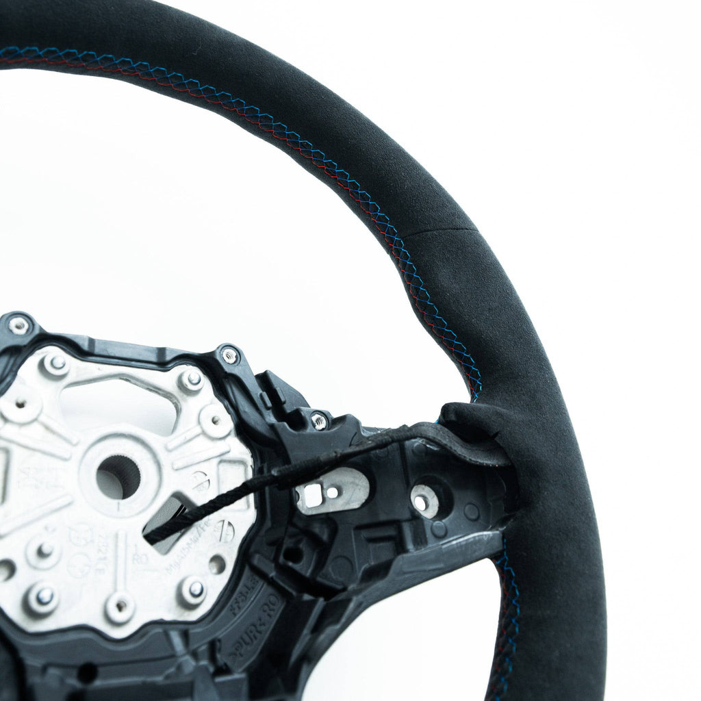 BMW G Series Full Alcantara Custom Steering Wheel by FORM - AUTOID® - Steering Wheels - FORM Industries
