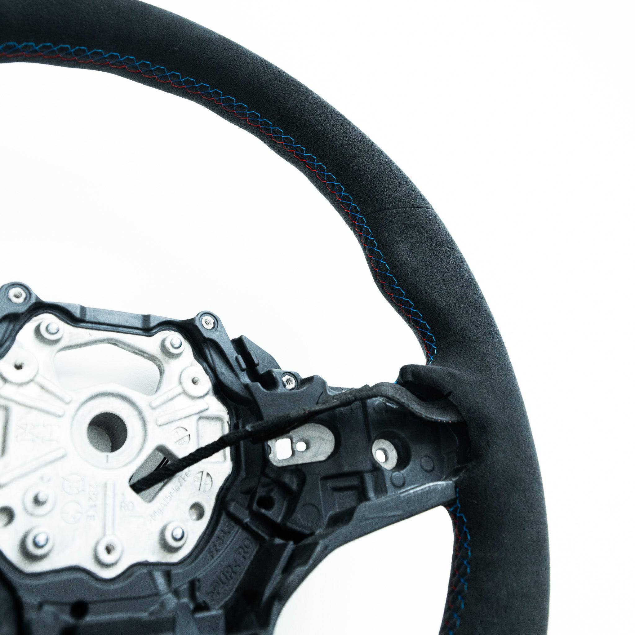 BMW G Series Full Alcantara Custom Steering Wheel by FORM - AUTOID® - Steering Wheels - FORM Industries