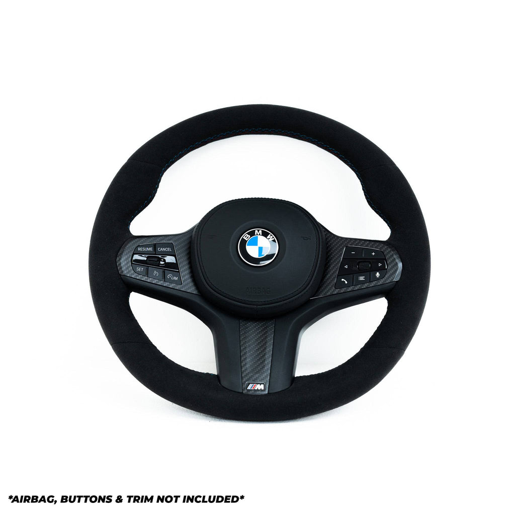 BMW G Series Full Alcantara Custom Steering Wheel by FORM - AUTOID® - Steering Wheels - FORM Industries