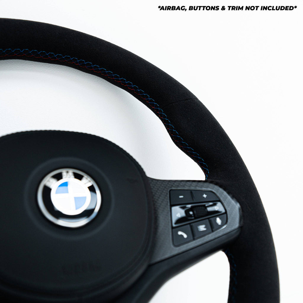 BMW G Series Full Alcantara Custom Steering Wheel by FORM - AUTOID® - Steering Wheels - FORM Industries