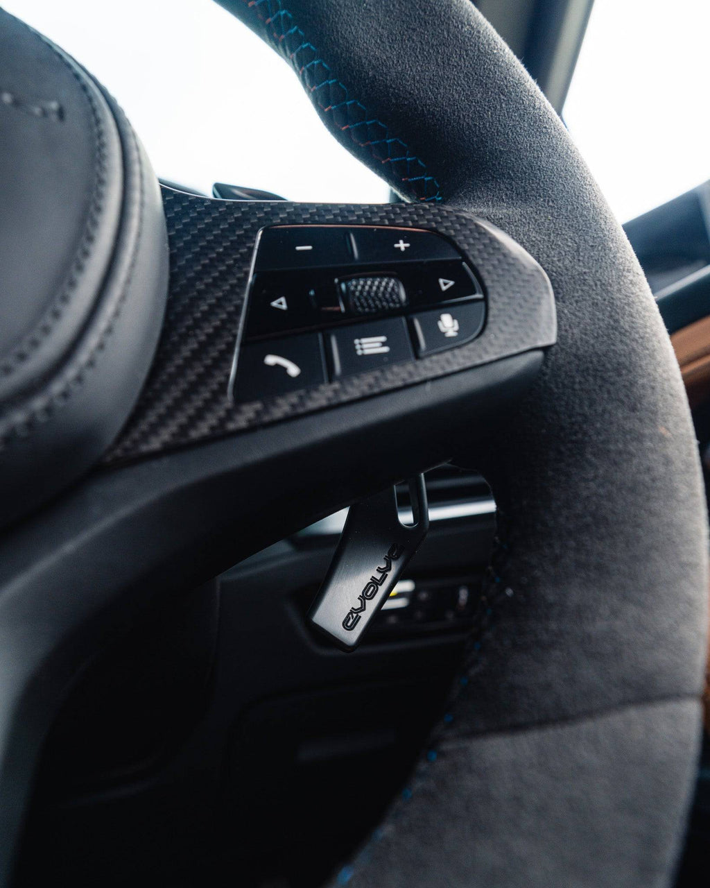 BMW G Series Full Alcantara Custom Steering Wheel by FORM - AUTOID® - Steering Wheels - FORM Industries