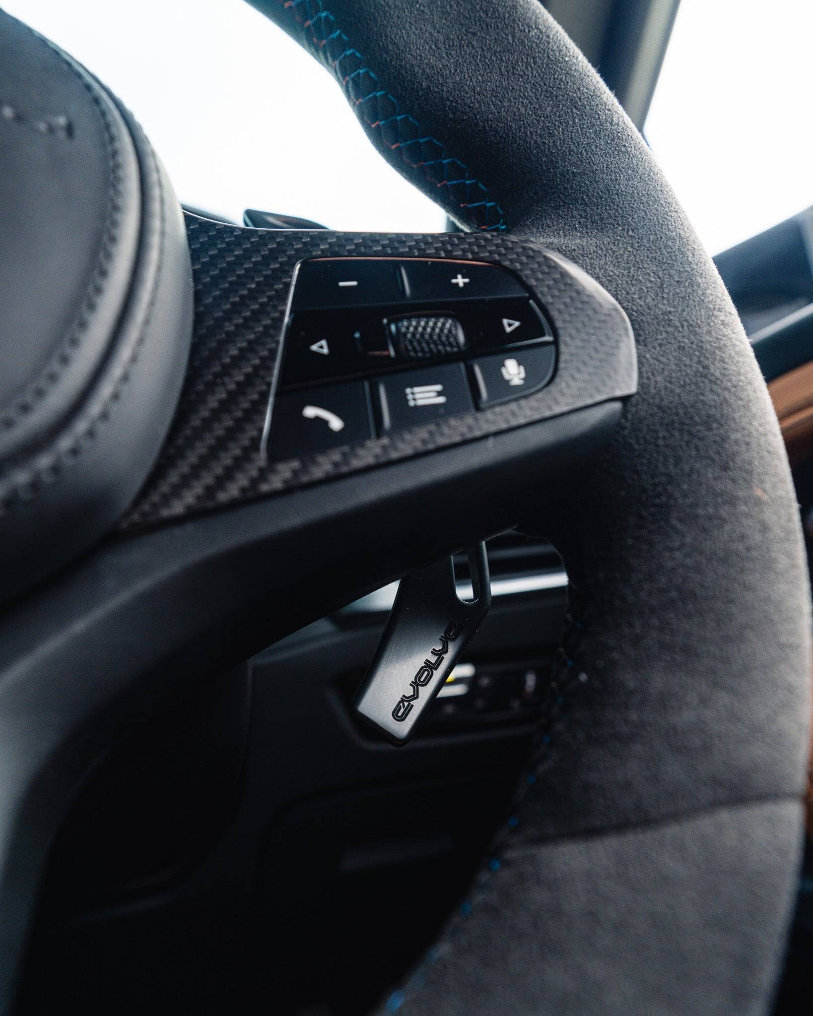 BMW G Series Full Alcantara Custom Steering Wheel by FORM - AUTOID® - Steering Wheels - FORM Industries