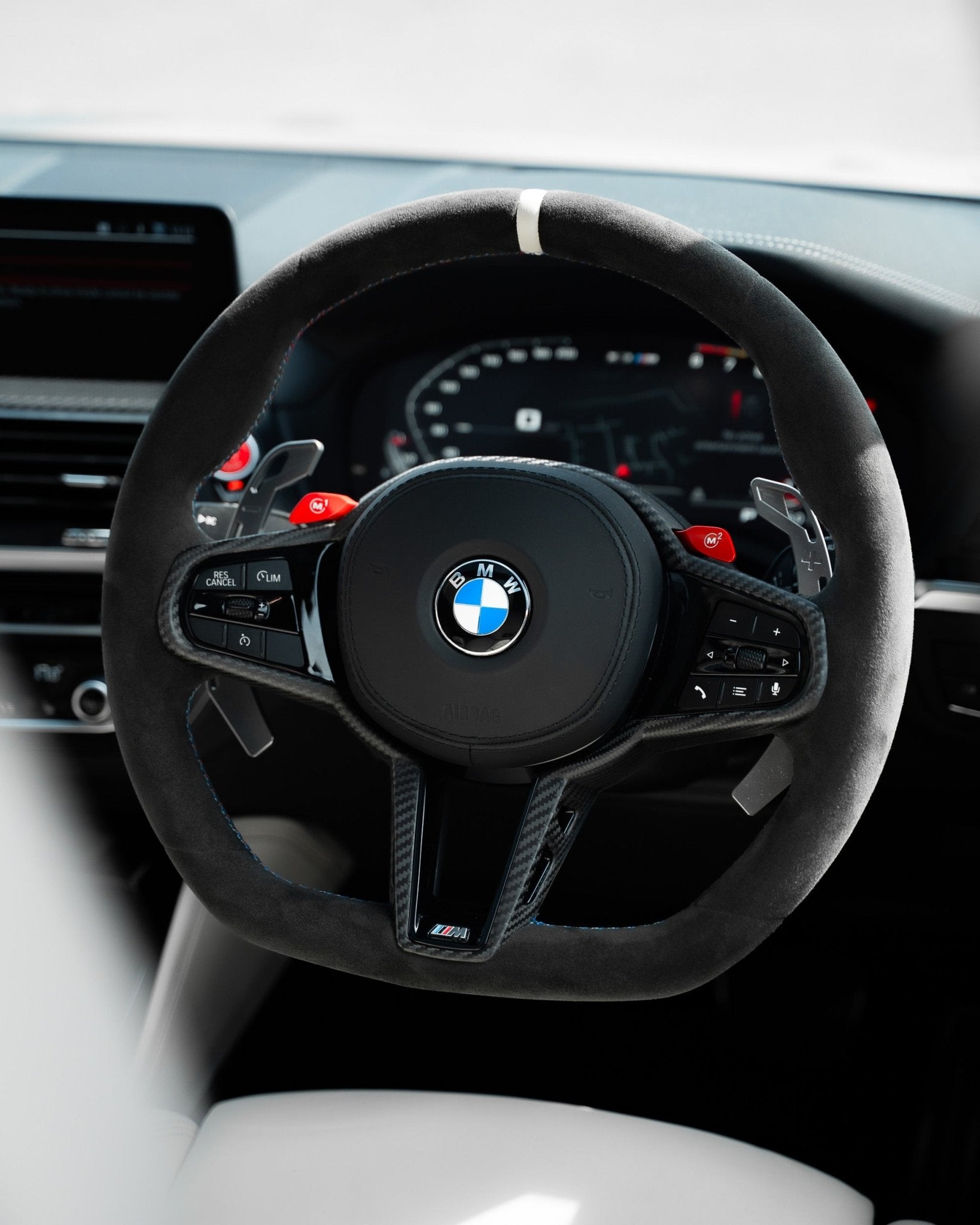 BMW G Series M2, M3, M4, 2, 3, 4 Facelift LCI Carbon Fibre Steering Wheel by TRE (2018 - 2023) - AUTOID - Steering Wheels - TRE