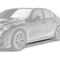 BMW G60 5-Series Carbon Fiber Side Skirts by Adro - AUTOID® - Side Skirts & Winglets - Adro