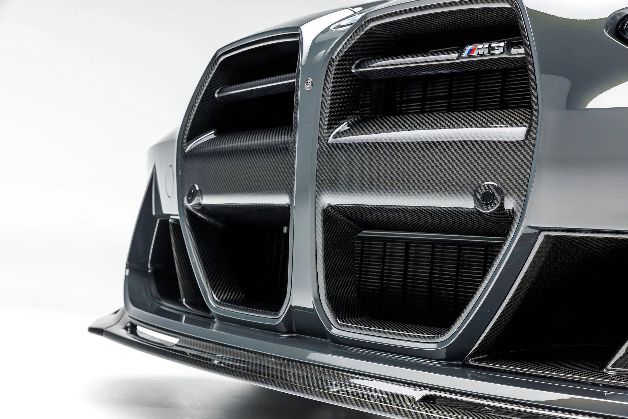 BMW G80 G81 M3 & BMW G82 G83 M4 Carbon Fibre VRS Aero Front Kidney Grille by Vorsteiner (2020+) - AUTOID® - Front Grille - Vorsteiner