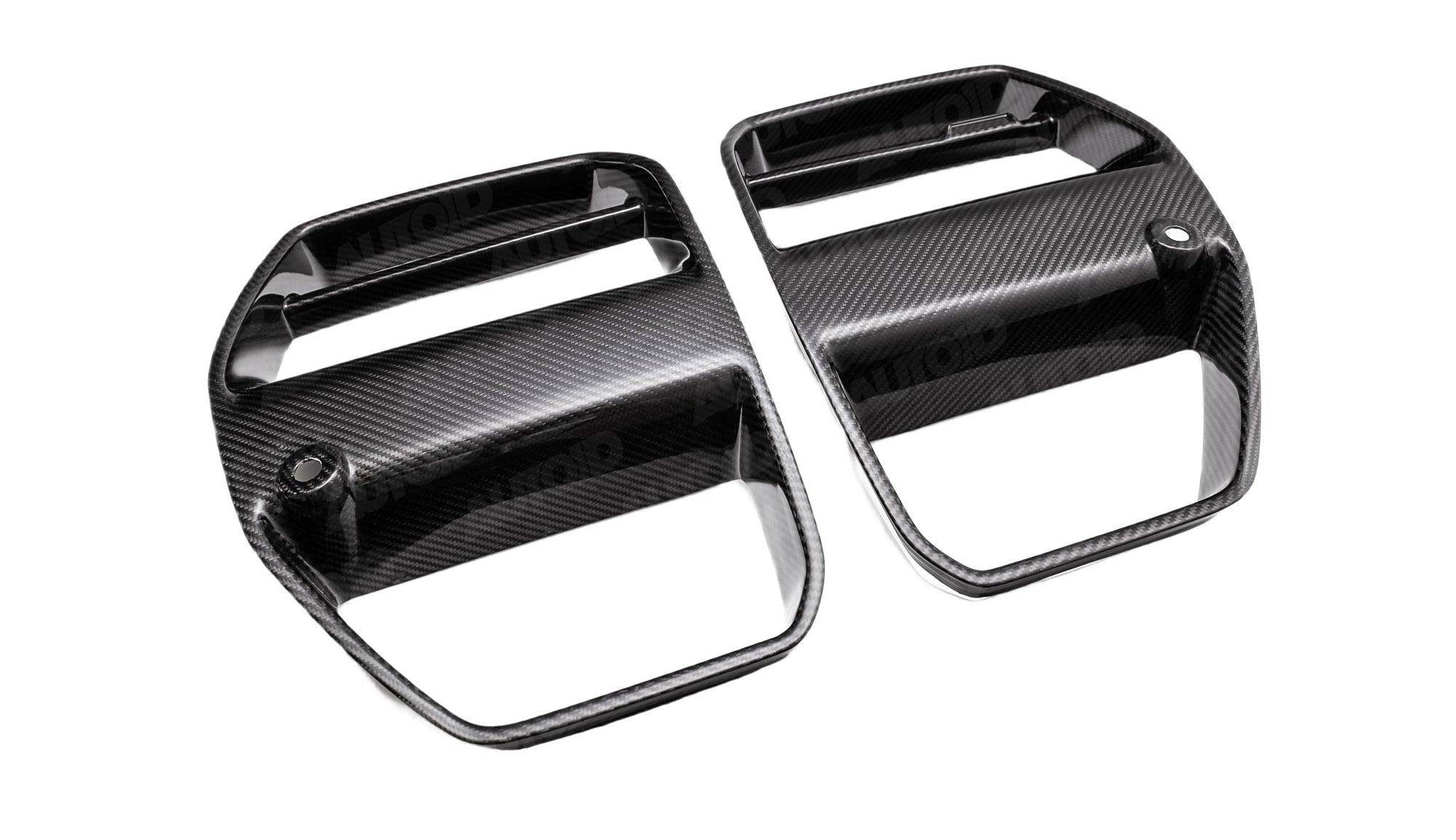 BMW G80 G81 M3 & BMW G82 G83 M4 Carbon Fibre VRS Aero Front Kidney Grille by Vorsteiner (2020+) - AUTOID® - Front Grille - Vorsteiner