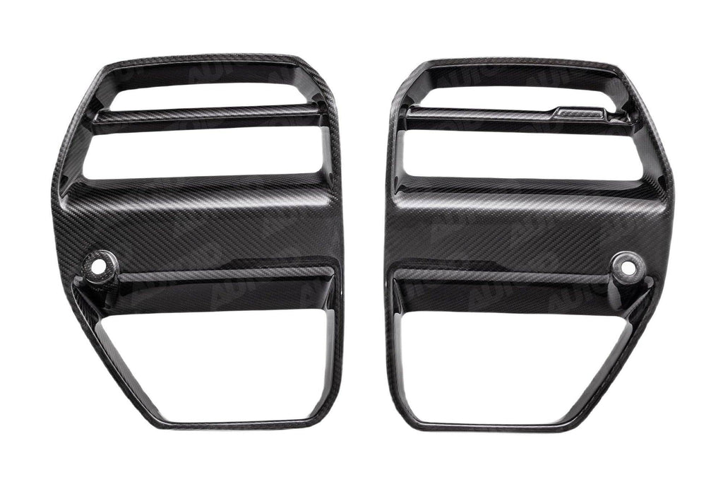 BMW G80 G81 M3 & BMW G82 G83 M4 Carbon Fibre VRS Aero Front Kidney Grille by Vorsteiner (2020+) - AUTOID® - Front Grille - Vorsteiner