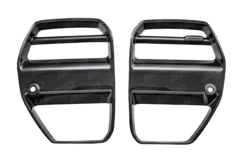 BMW G80 G81 M3 & BMW G82 G83 M4 Carbon Fibre VRS Aero Front Kidney Grille by Vorsteiner (2020+) - AUTOID® - Front Grille - Vorsteiner