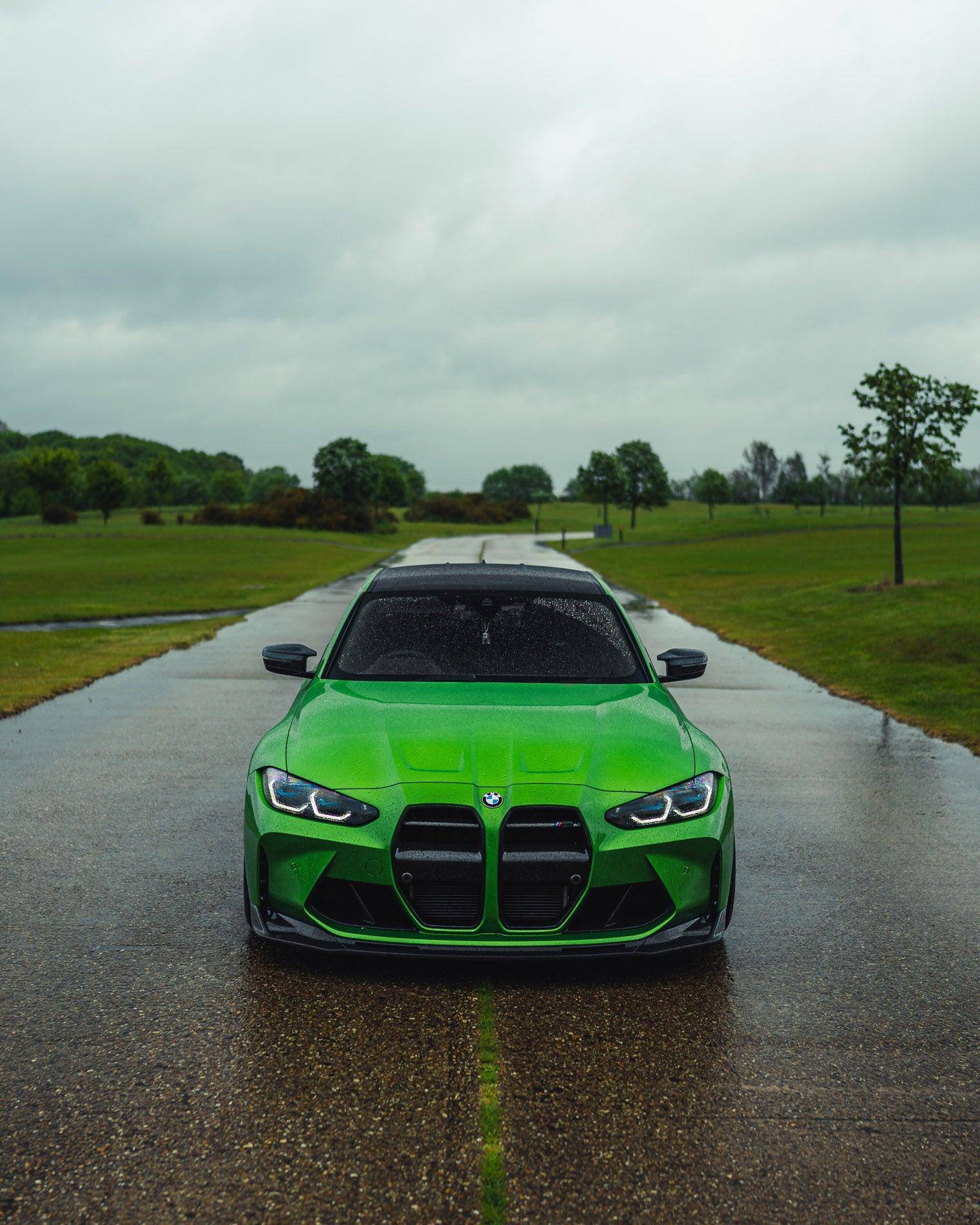 BMW G80 G81 M3 & BMW G82 G83 M4 Carbon Fibre VRS Aero Front Splitter by Vorsteiner (2020+) - AUTOID® - Front Lips & Splitters - Vorsteiner