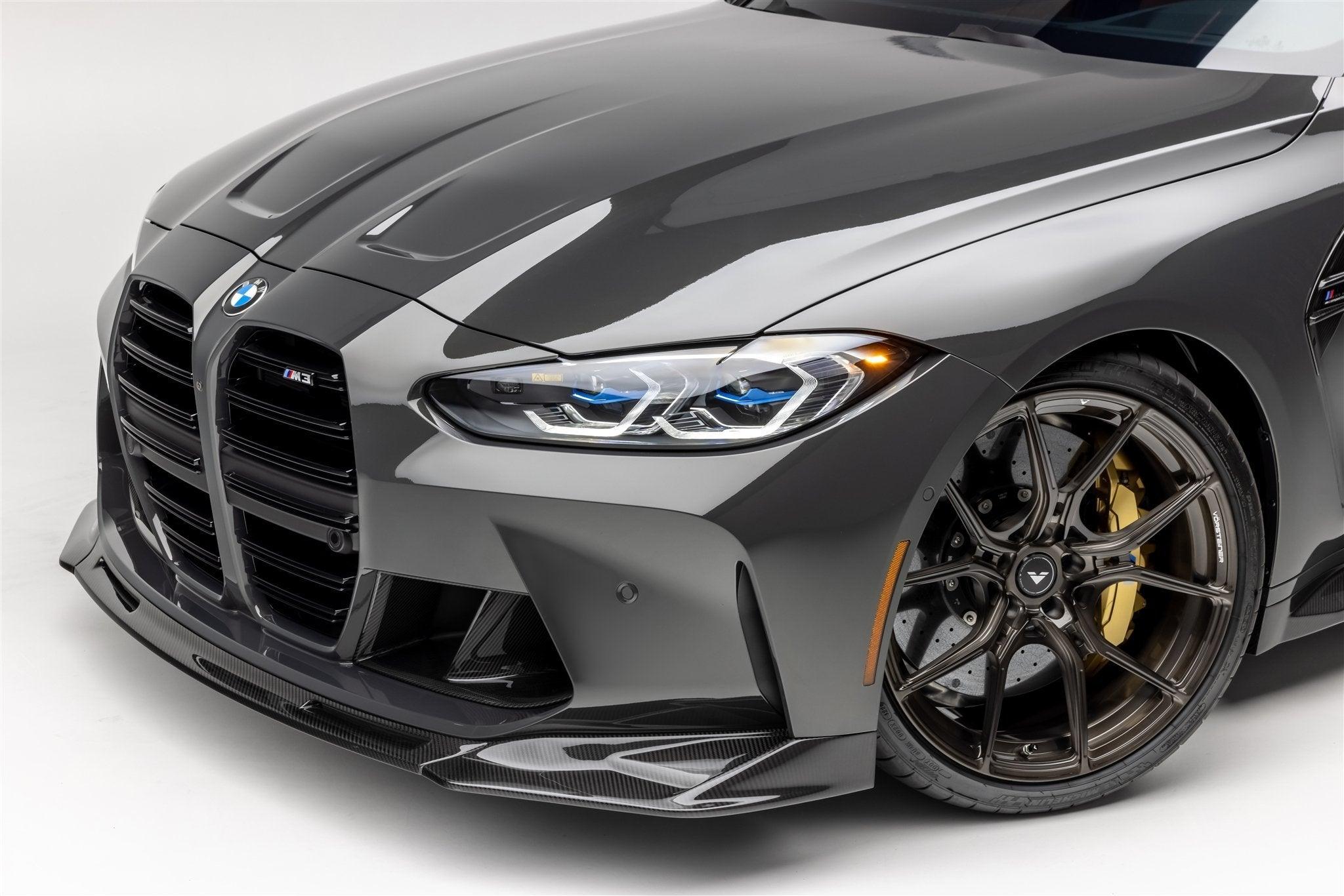 BMW G80 G81 M3 & BMW G82 G83 M4 Carbon Fibre VRS Aero Front Spoiler by Vorsteiner (2020+) - AUTOID - Front Lips & Splitters - Vorsteiner