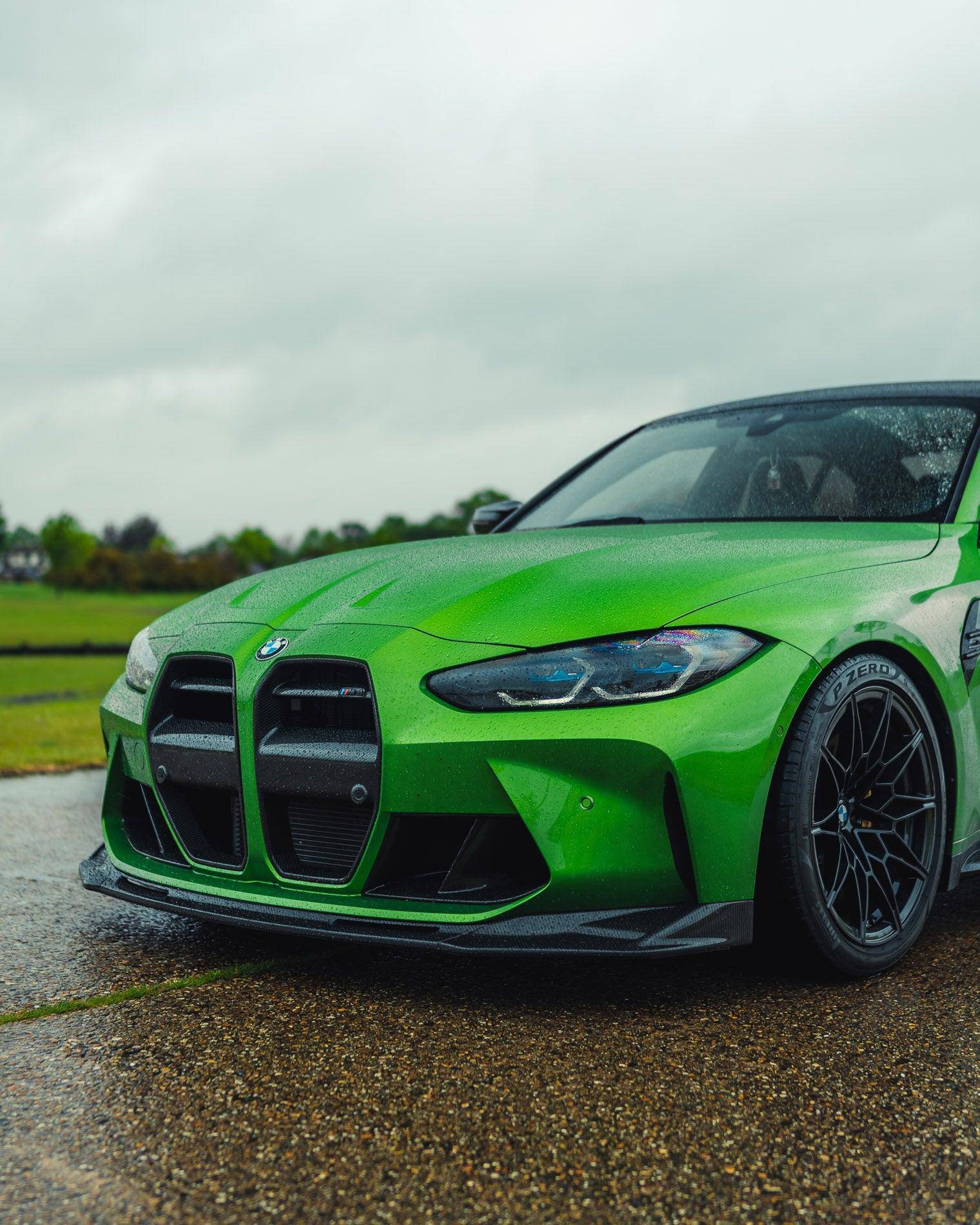 BMW G80 G81 M3 & BMW G82 G83 M4 Carbon Fibre VRS Aero Front Spoiler by Vorsteiner (2020+) - AUTOID - Front Lips & Splitters - Vorsteiner