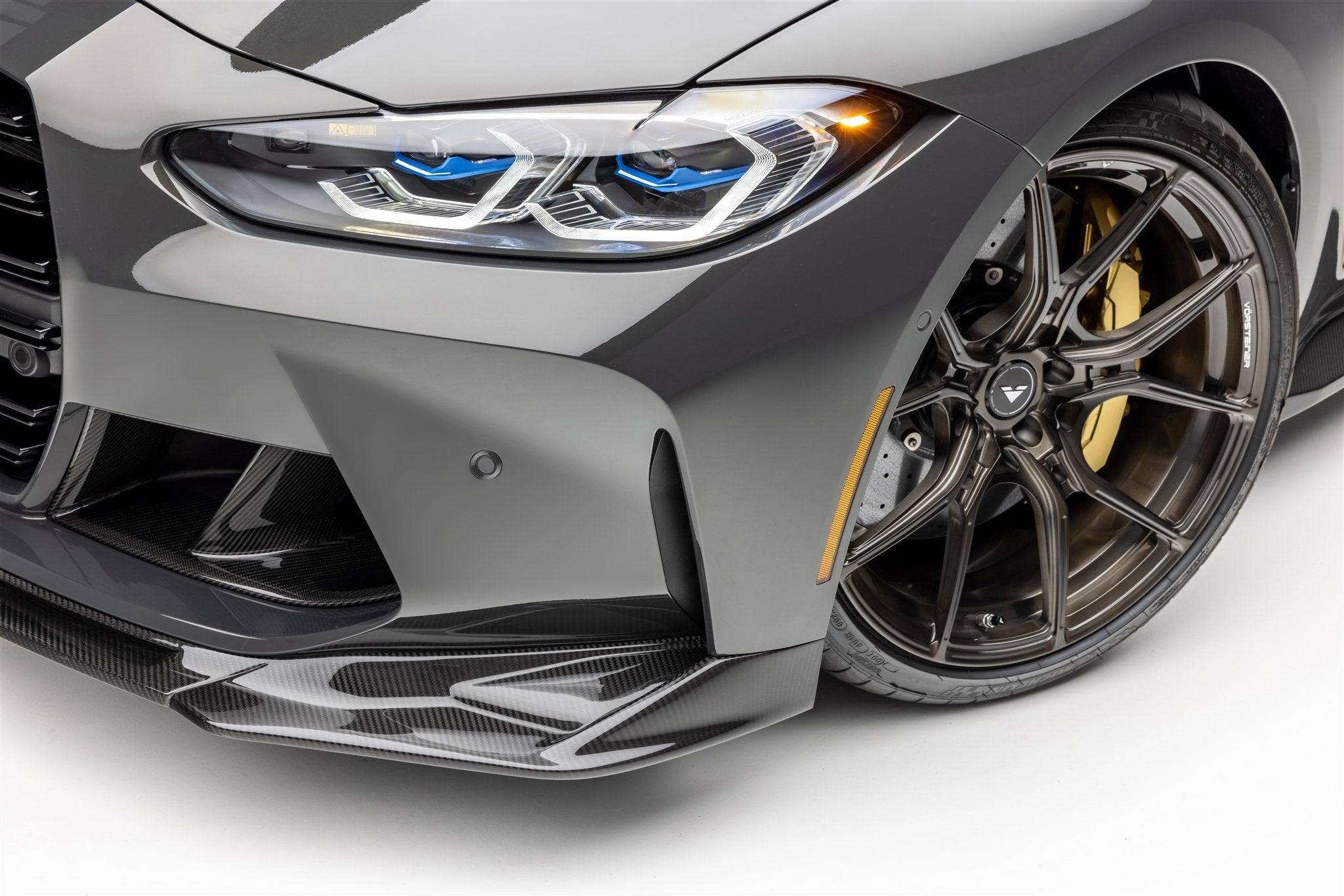 BMW G80 G81 M3 & BMW G82 G83 M4 Carbon Fibre VRS Aero Front Spoiler by Vorsteiner (2020+) - AUTOID - Front Lips & Splitters - Vorsteiner