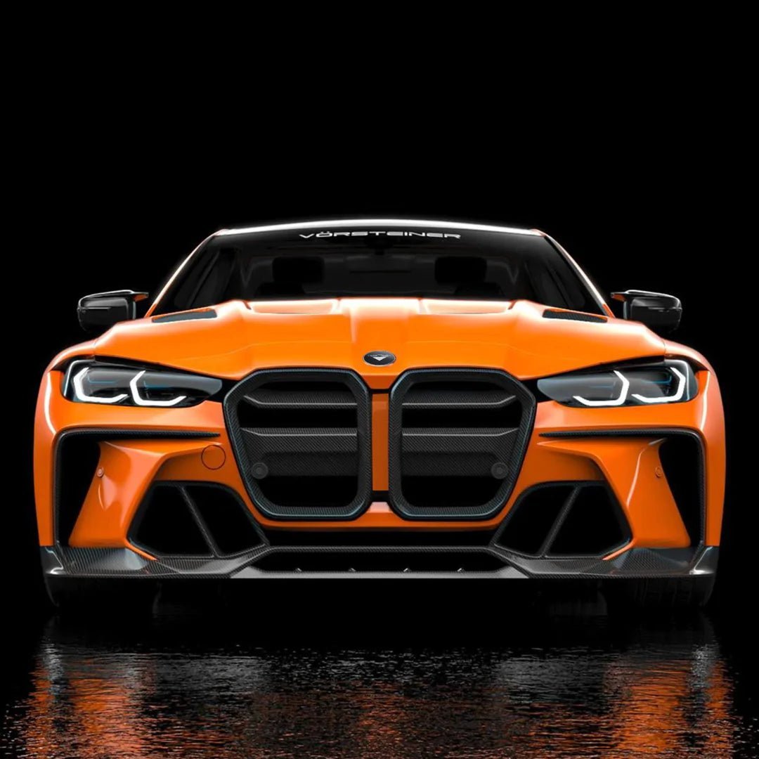 BMW G80 G81 M3 & G82 G83 M4 Carbon Fibre GTS-V Aero Front Bumper by Vorsteiner (2020+) - AUTOID® - Front & Rear Bumpers - Vorsteiner