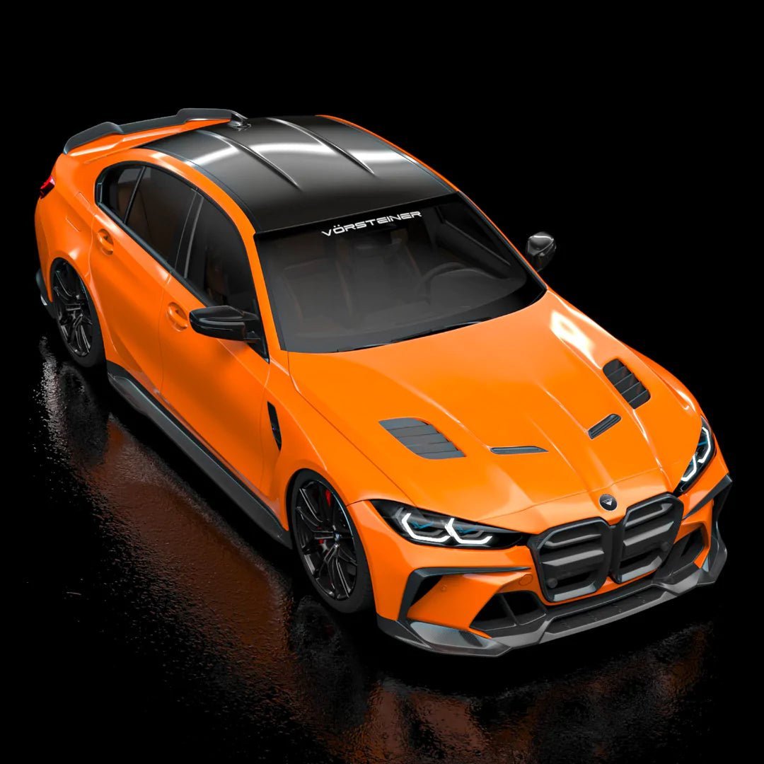 BMW G80 G81 M3 & G82 G83 M4 Carbon Fibre GTS-V Aero Front Bumper by Vorsteiner (2020+) - AUTOID® - Front & Rear Bumpers - Vorsteiner