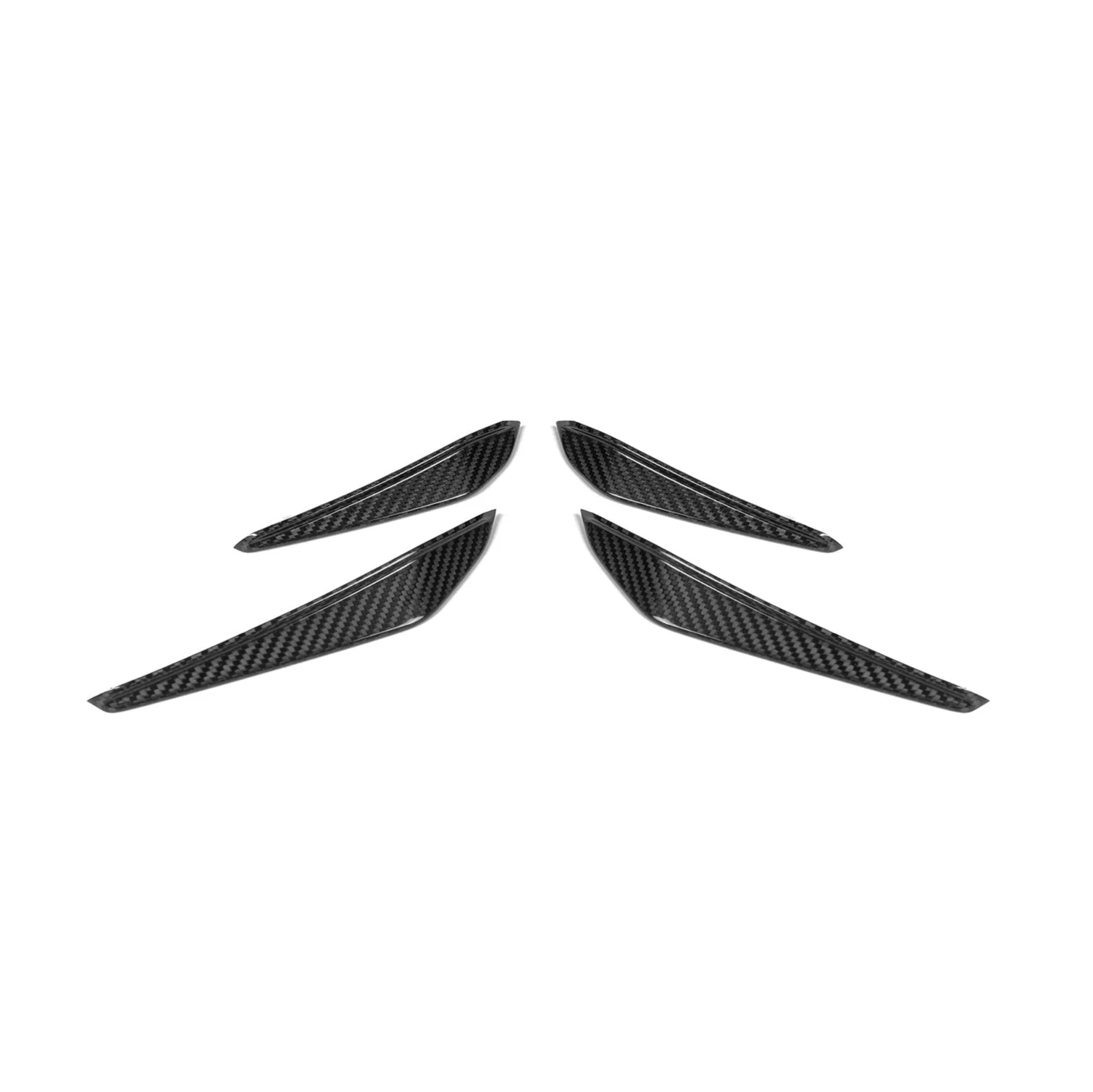 BMW G80 G81 M3 & G82 G83 M4 Pre-Preg Carbon Fibre Front Canard Trims by FORM (2021+) - AUTOID® - Bumper Inserts & Trim - FORM Industries