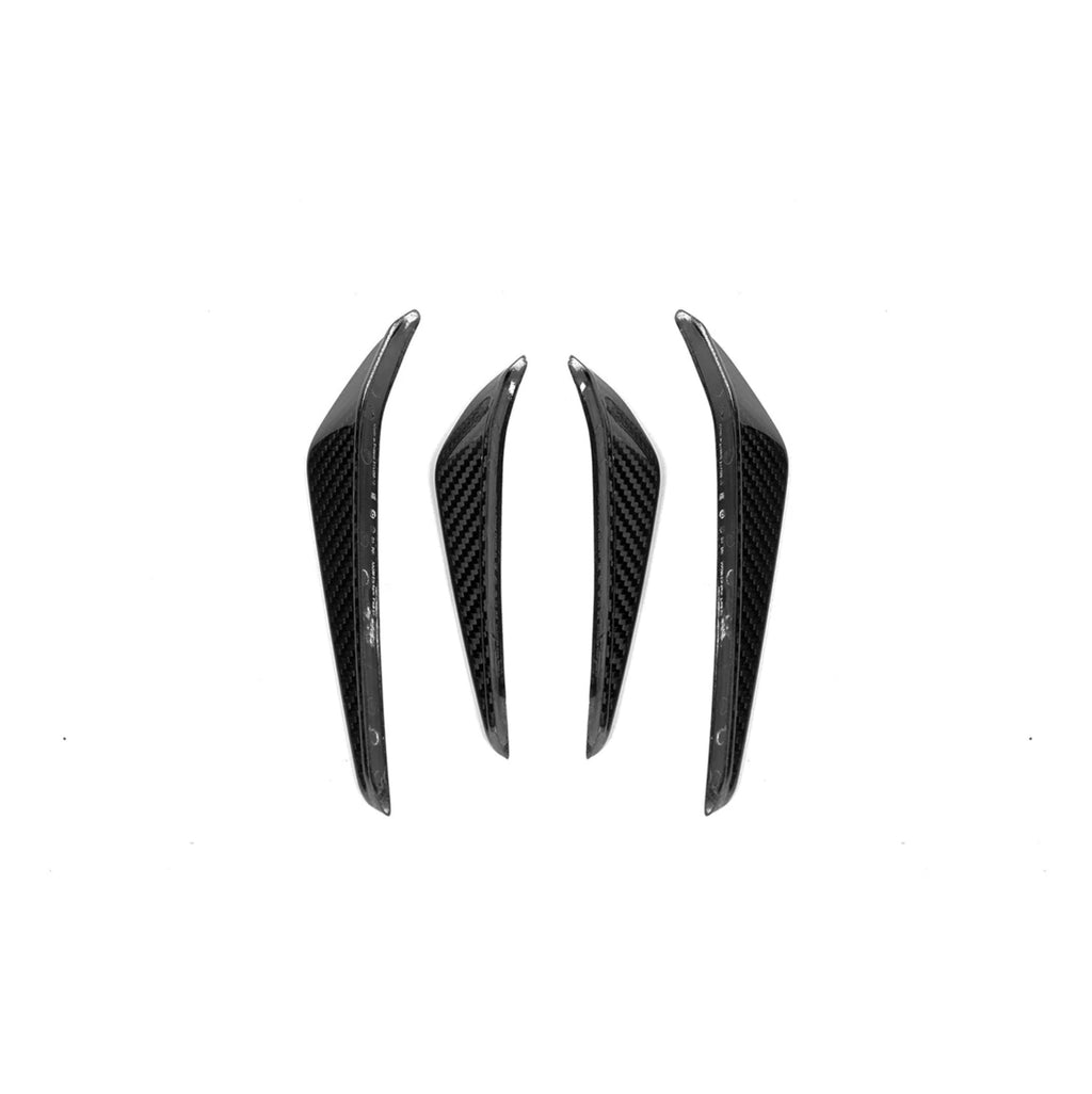 BMW G80 G81 M3 & G82 G83 M4 Pre-Preg Carbon Fibre Front Canard Trims by FORM (2021+) - AUTOID® - Bumper Inserts & Trim - FORM Industries