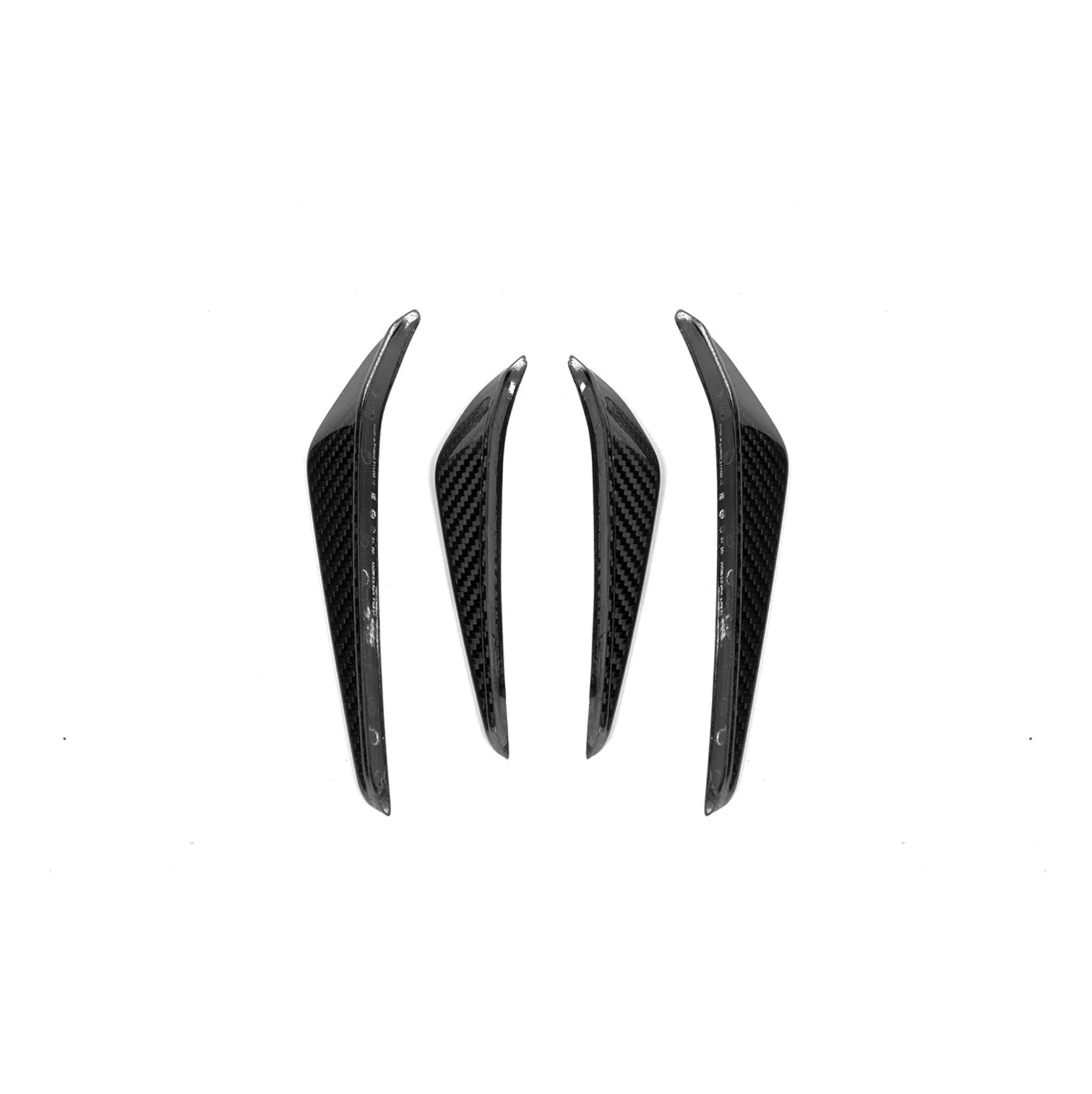 BMW G80 G81 M3 & G82 G83 M4 Pre-Preg Carbon Fibre Front Canard Trims by FORM (2021+) - AUTOID® - Bumper Inserts & Trim - FORM Industries