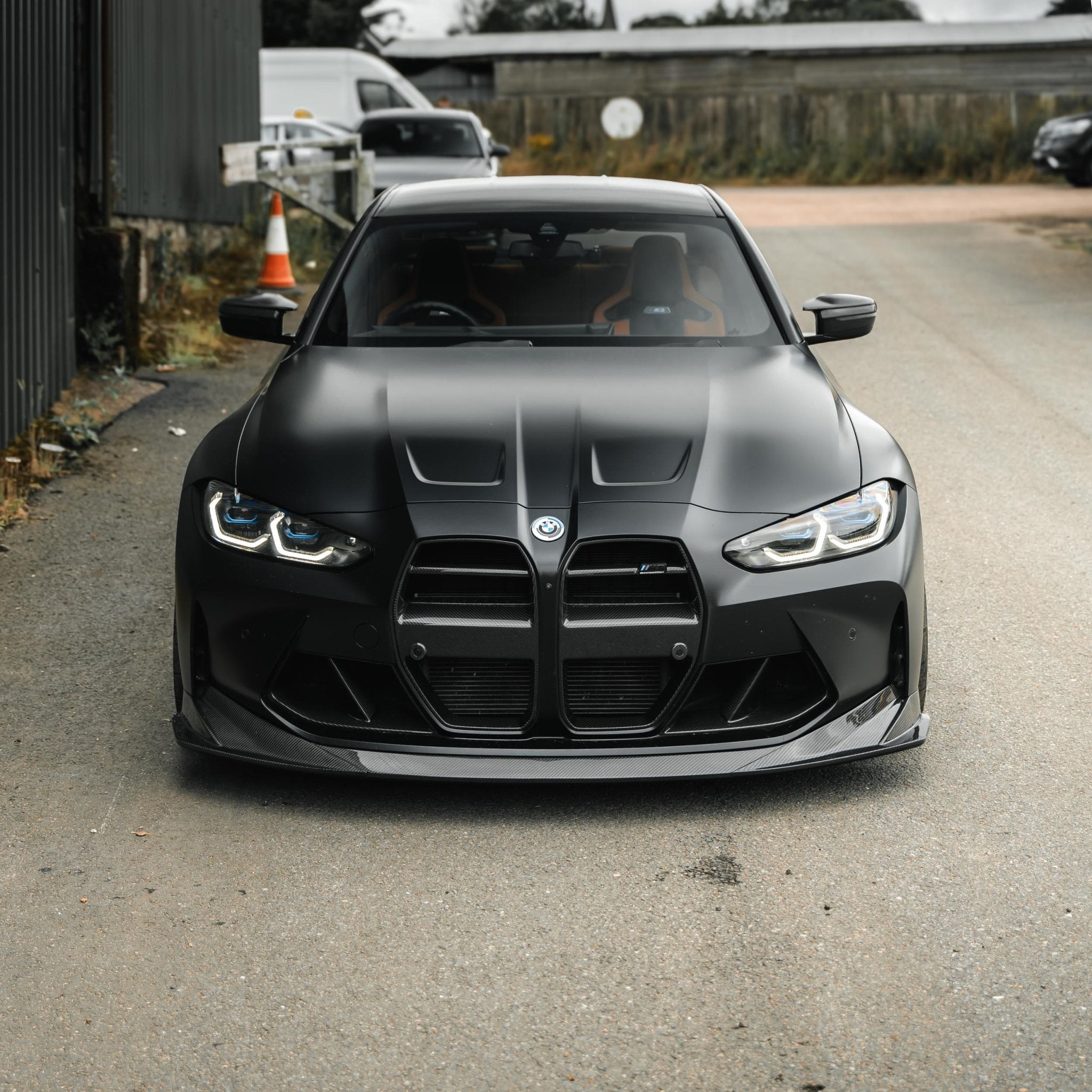 BMW G80 G81 M3 & G82 G83 M4 Pre-Preg Carbon Fibre GT Front Kidney Grilles by FORM (2021+) - AUTOID® - Front Grille - FORM Industries