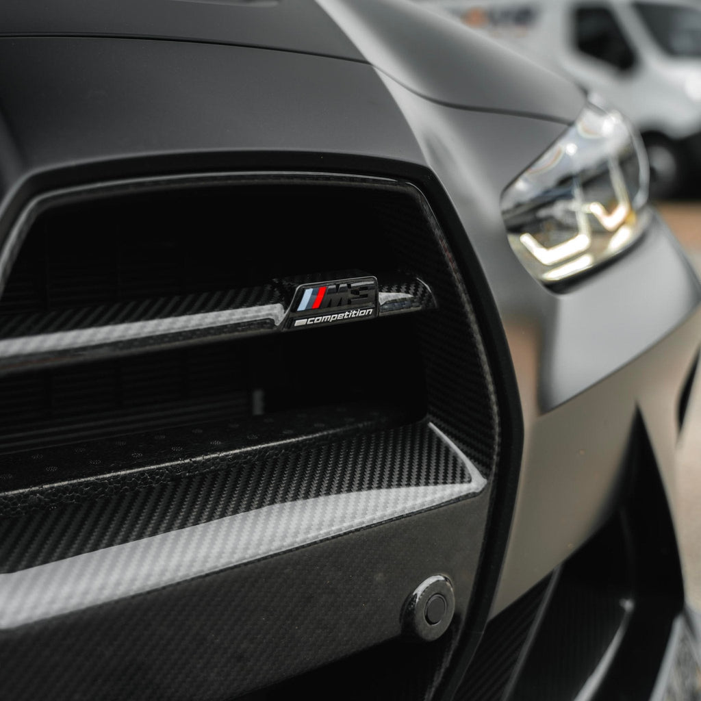BMW G80 G81 M3 & G82 G83 M4 Pre-Preg Carbon Fibre GT Front Kidney Grilles by FORM (2021+) - AUTOID® - Front Grille - FORM Industries