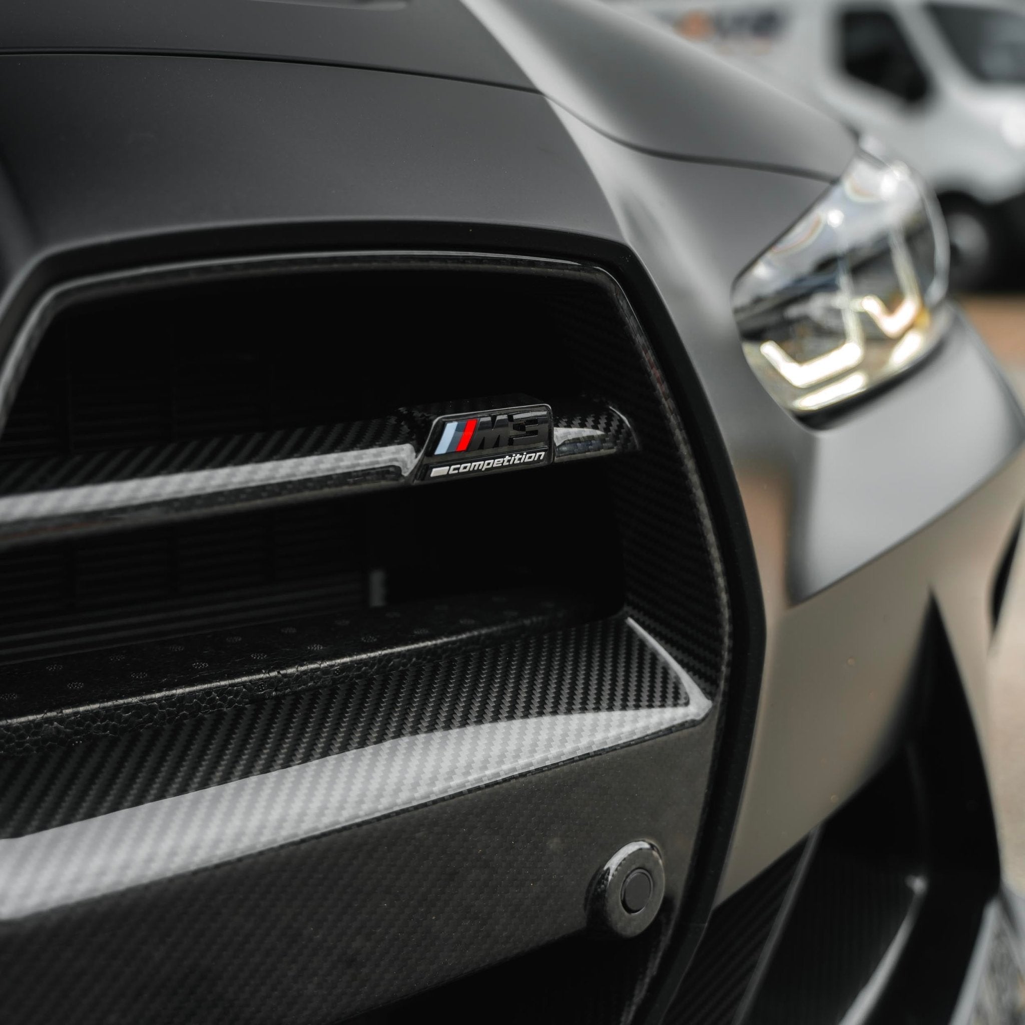 BMW G80 G81 M3 & G82 G83 M4 Pre-Preg Carbon Fibre GT Front Kidney Grilles by FORM (2021+) - AUTOID® - Front Grille - FORM Industries