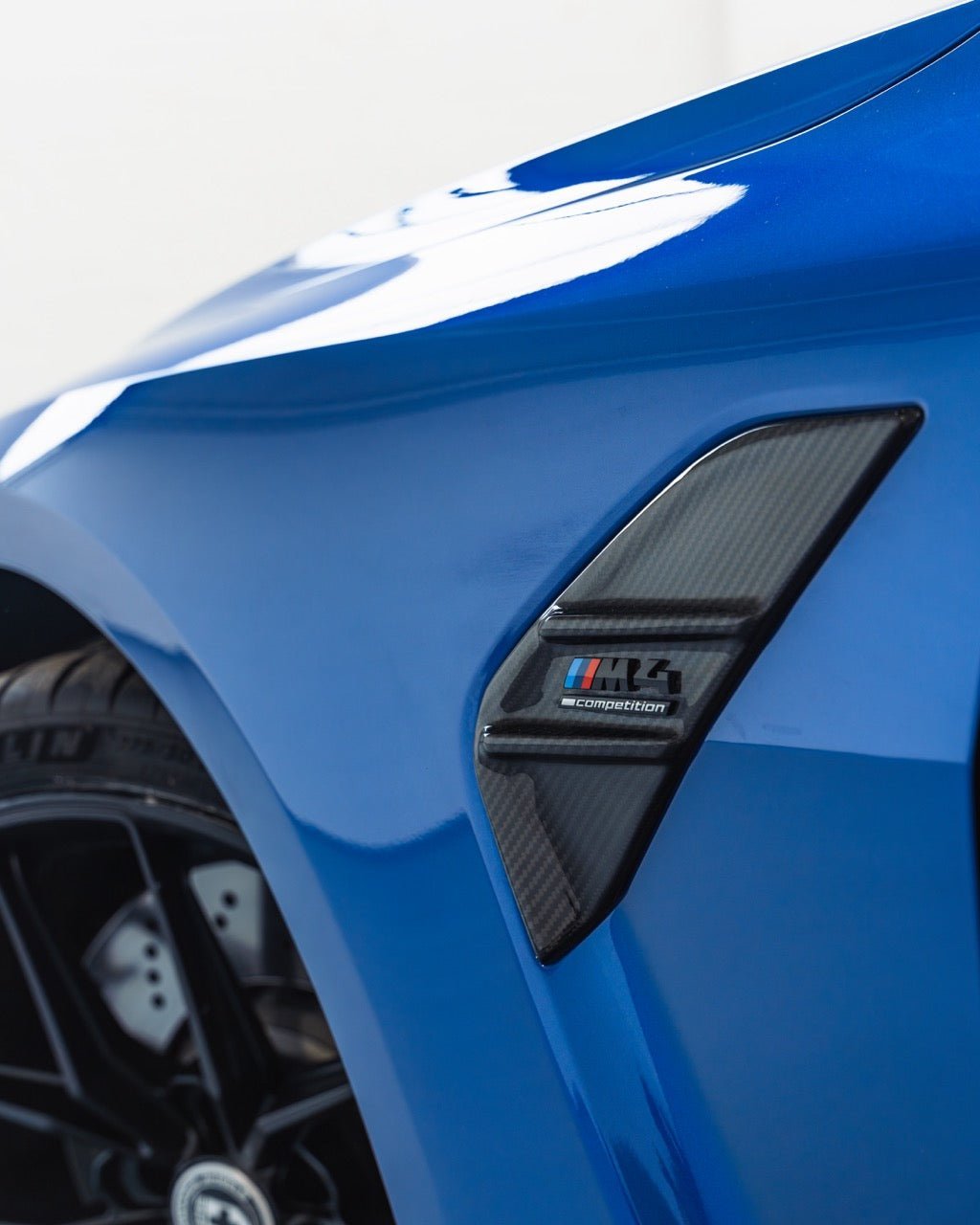 BMW G80 G81 M3 & G82 G83 M4 Pre-Preg Carbon Fibre Side Fender Badge Covers by FORM (2021+) - AUTOID® - Fender Trim - FORM Industries