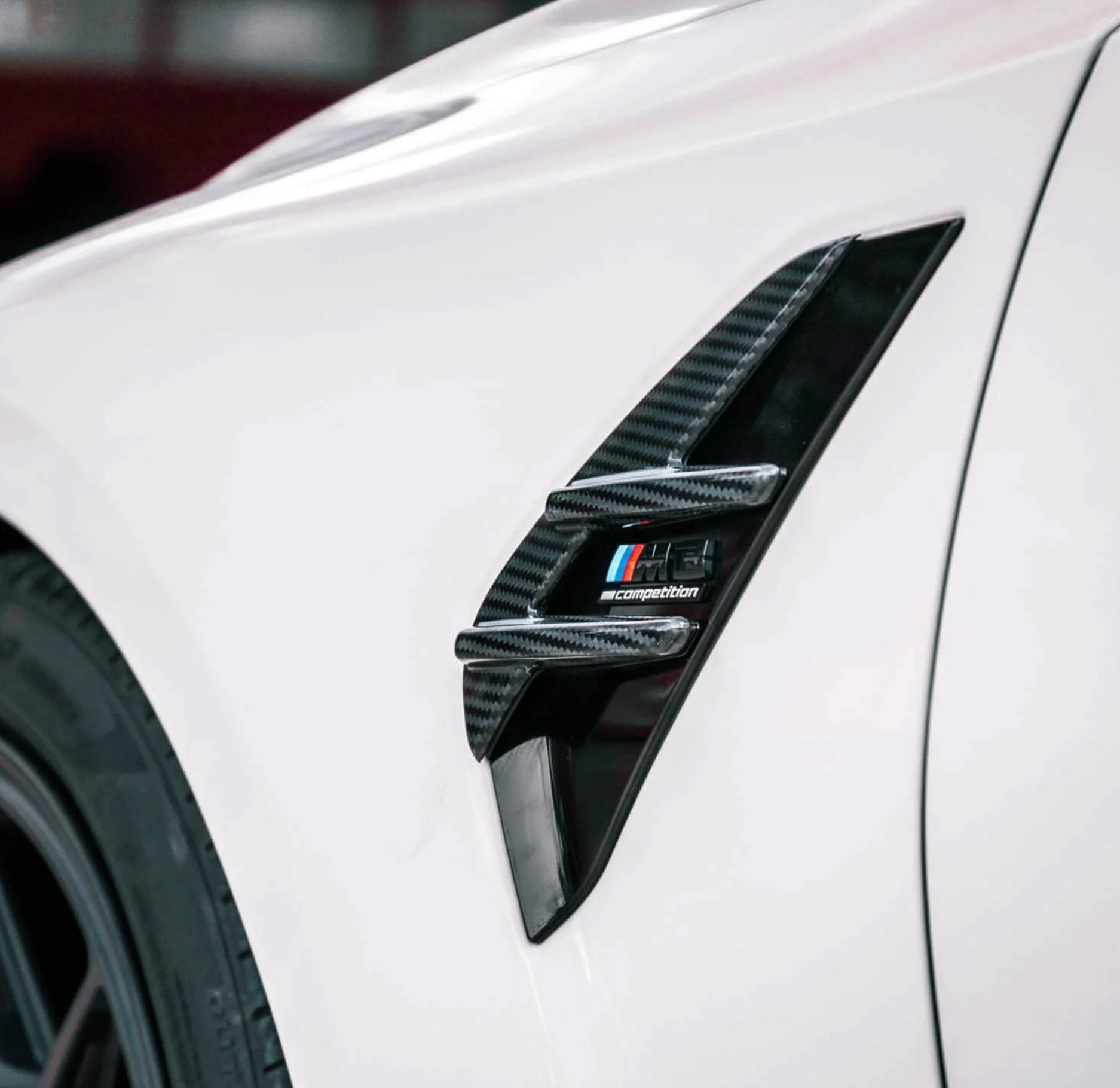 BMW G80 G81 M3 & G82 G83 M4 Pre-Preg Carbon Fibre Side Fender Trim Covers by FORM (2021+) - AUTOID® - Fender Trim - FORM Industries