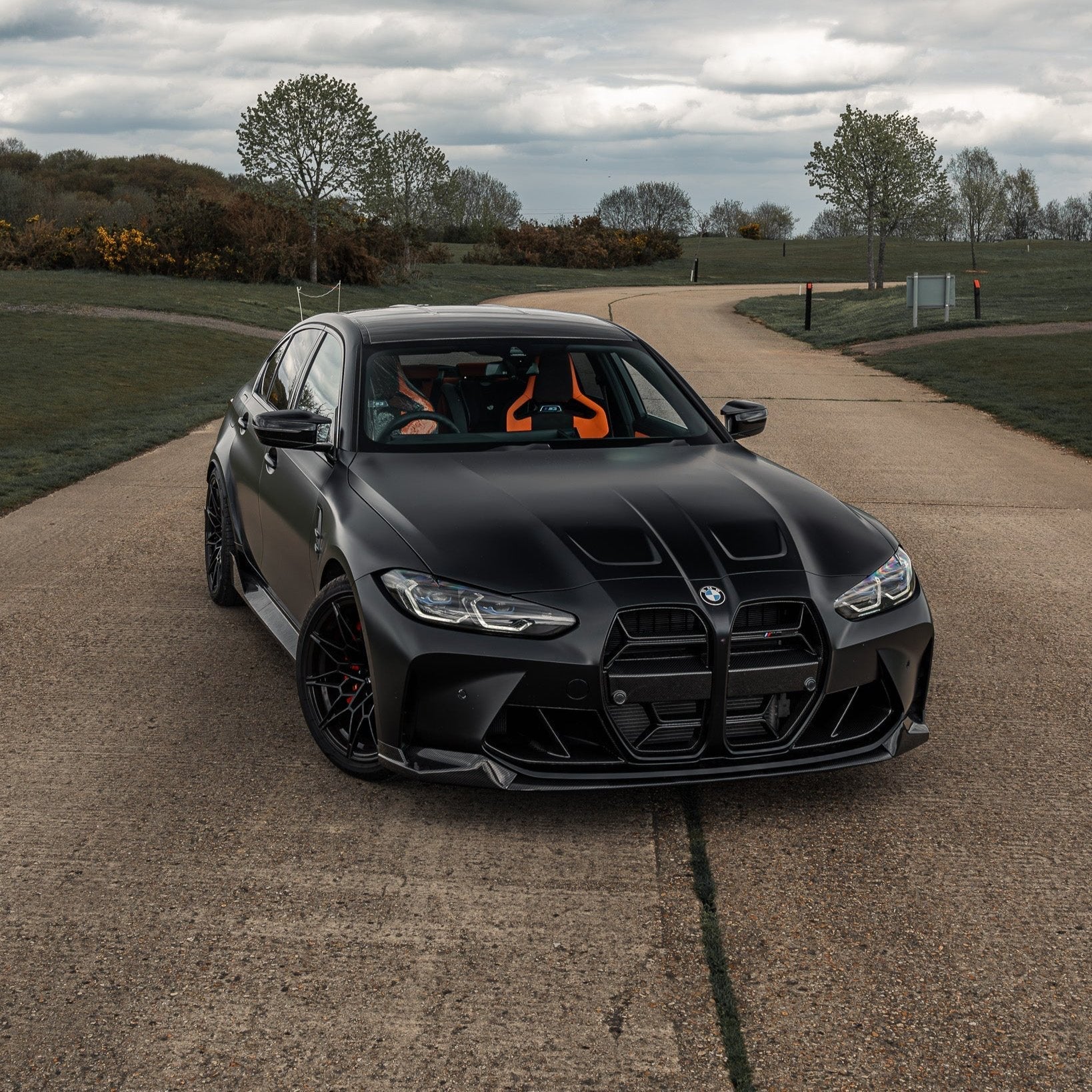 BMW G80 G81 M3 & G82 G83 M4 Pre-Preg Carbon Fibre T-CSL Front Kidney Grilles by FORM (2021+) - AUTOID® - Front Grille - FORM Industries
