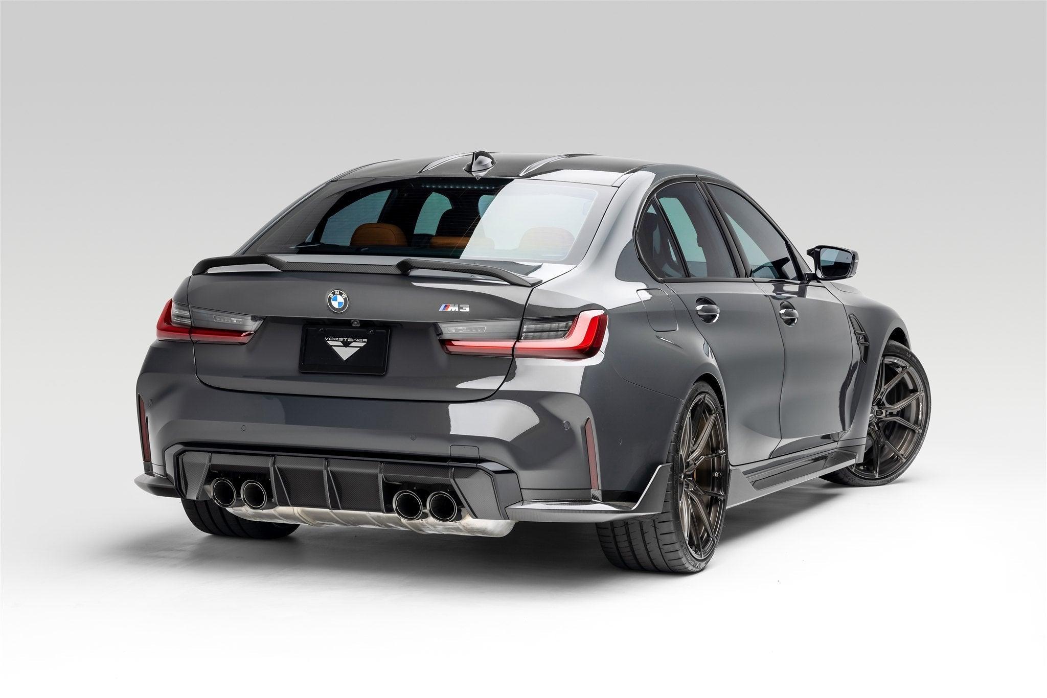 BMW G80 M3 Carbon Fibre VRS Aero Decklid Spoiler by Vorsteiner (2020+) - AUTOID - Rear Spoilers - Vorsteiner