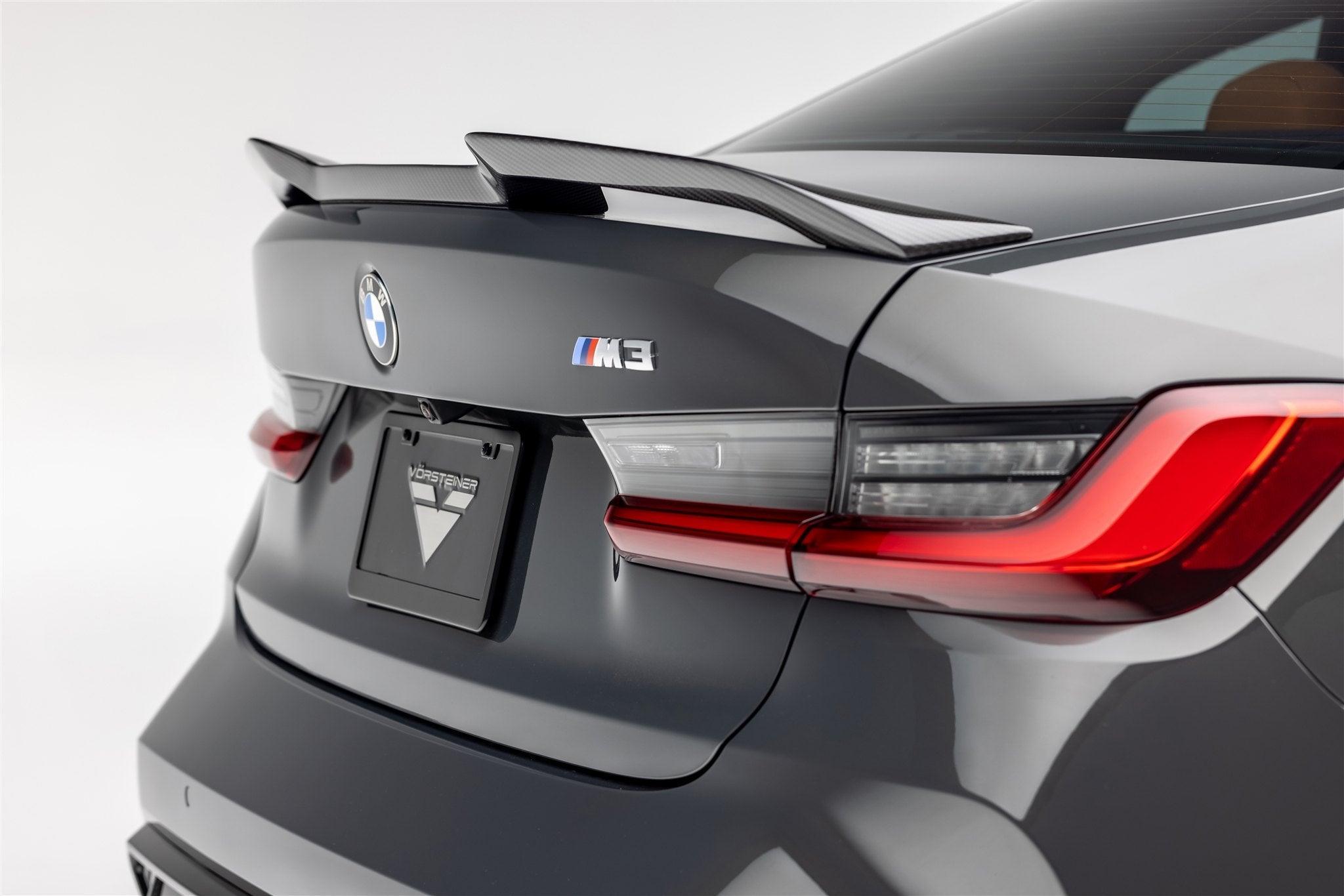 BMW G80 M3 Carbon Fibre VRS Aero Decklid Spoiler by Vorsteiner (2020+) - AUTOID - Rear Spoilers - Vorsteiner