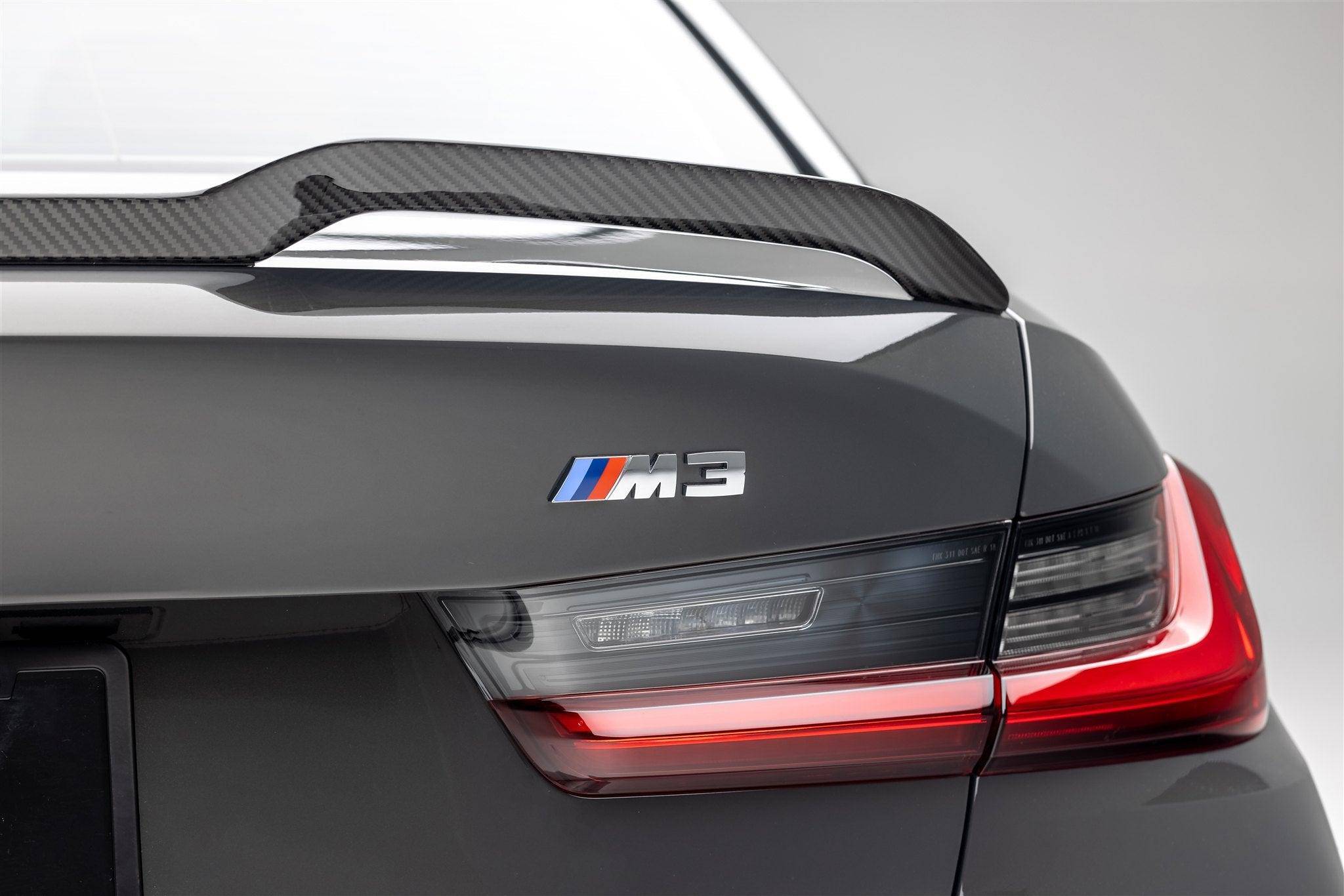 BMW G80 M3 Carbon Fibre VRS Aero Decklid Spoiler by Vorsteiner (2020+) - AUTOID - Rear Spoilers - Vorsteiner