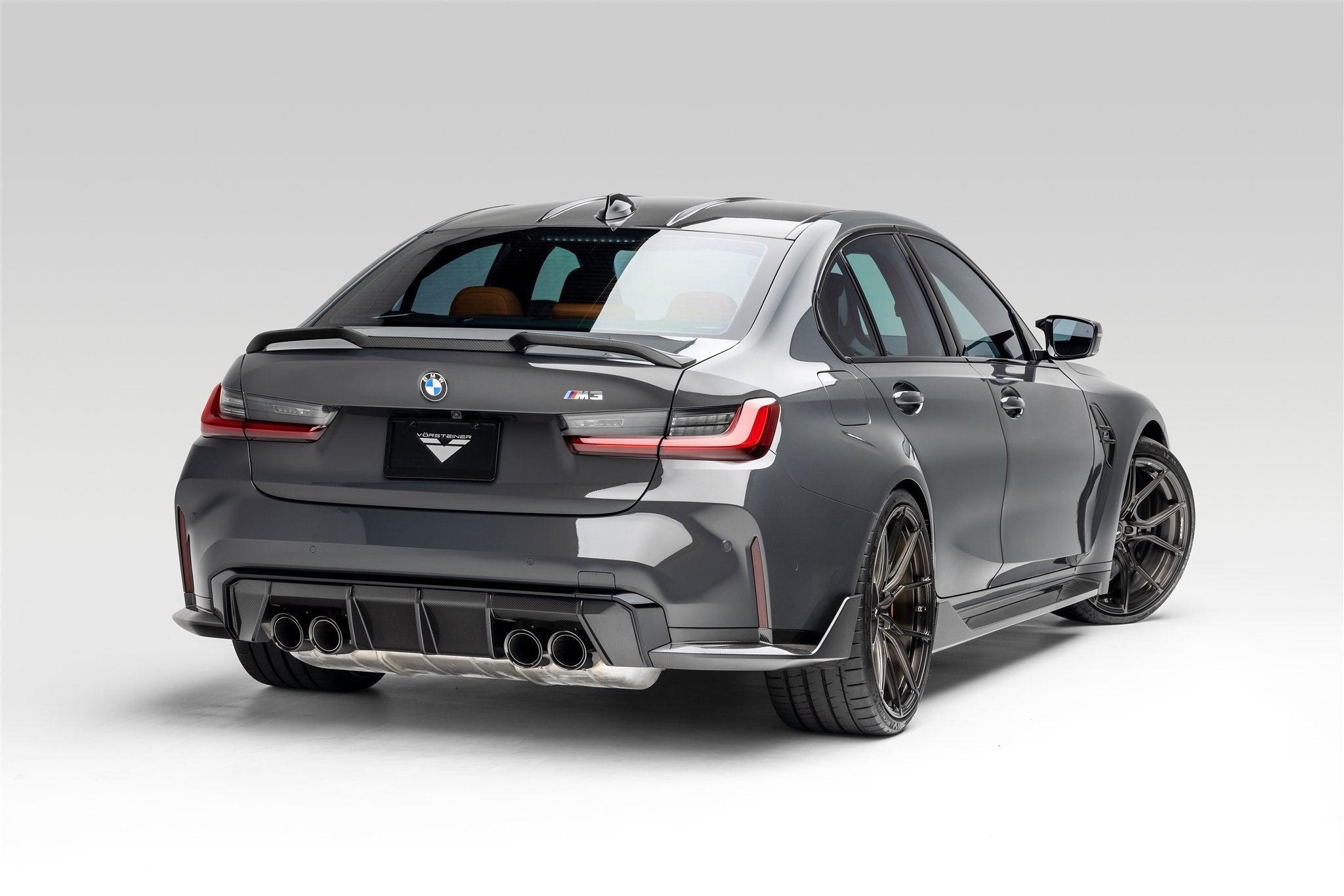 BMW G80 M3 Carbon Fibre VRS Aero Decklid Spoiler by Vorsteiner (2020+) - AUTOID® - Rear Spoilers - Vorsteiner