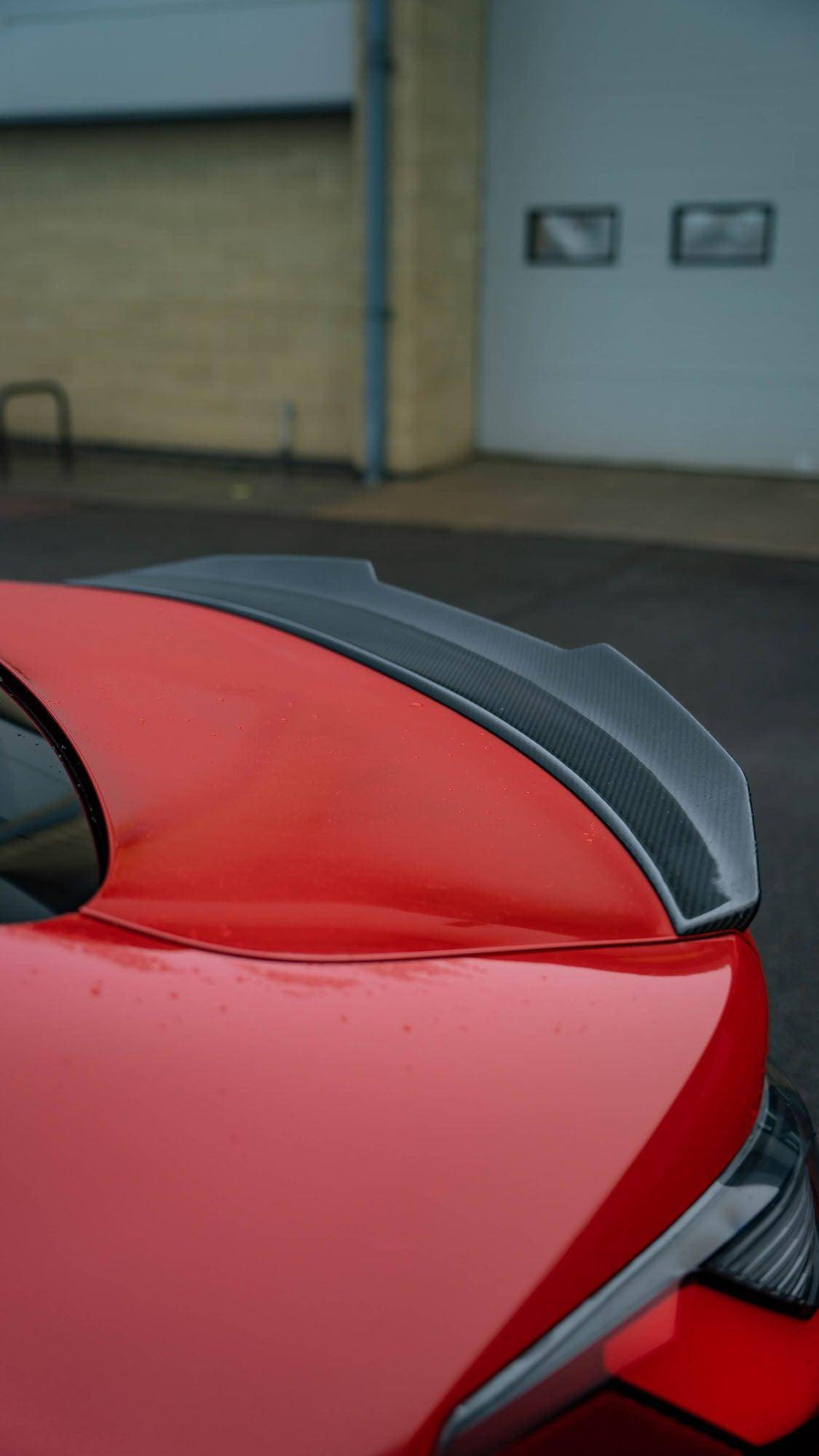 BMW G82 M4 & G22 4 Series Pre-Preg Carbon Fibre Ducktail Rear Spoiler by FORM (2020+) - AUTOID® - Rear Spoilers - FORM Industries