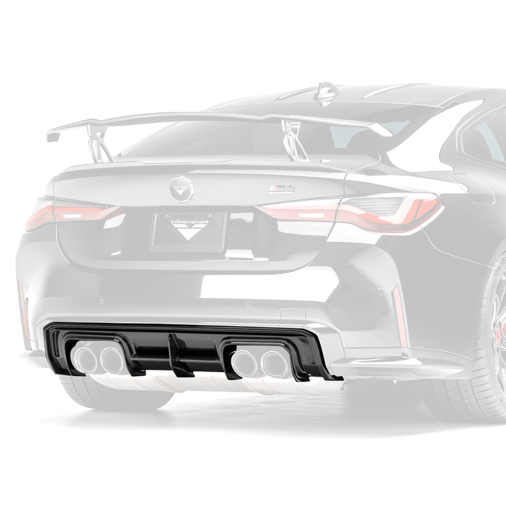 BMW G82/G83 M4 Carbon Fiber Rear Diffuser by Vorsteiner - AUTOID - Rear Diffusers - Vorsteiner