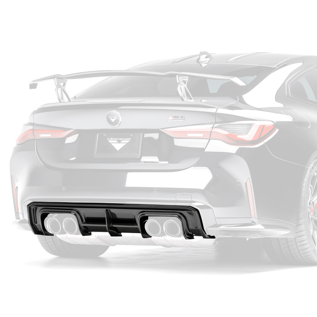 BMW G82/G83 M4 Carbon Fiber Rear Diffuser by Vorsteiner - AUTOID® - Rear Diffusers - Vorsteiner