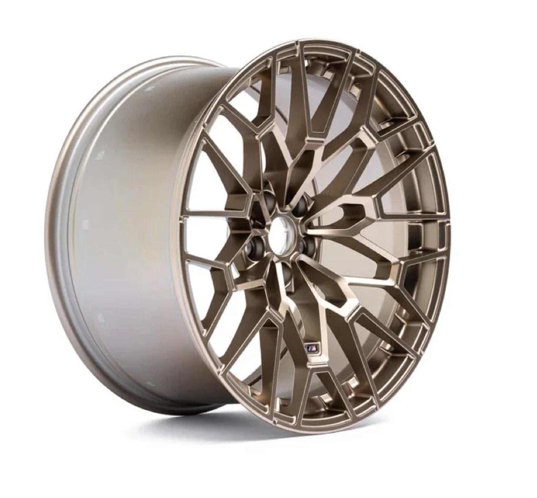 BMW G87 M2, G80 M3 & G82 M4 827M Gold Bronze Genuine M Performance Wheels (2021+) - AUTOID® - Forged Wheels - BMW M Performance