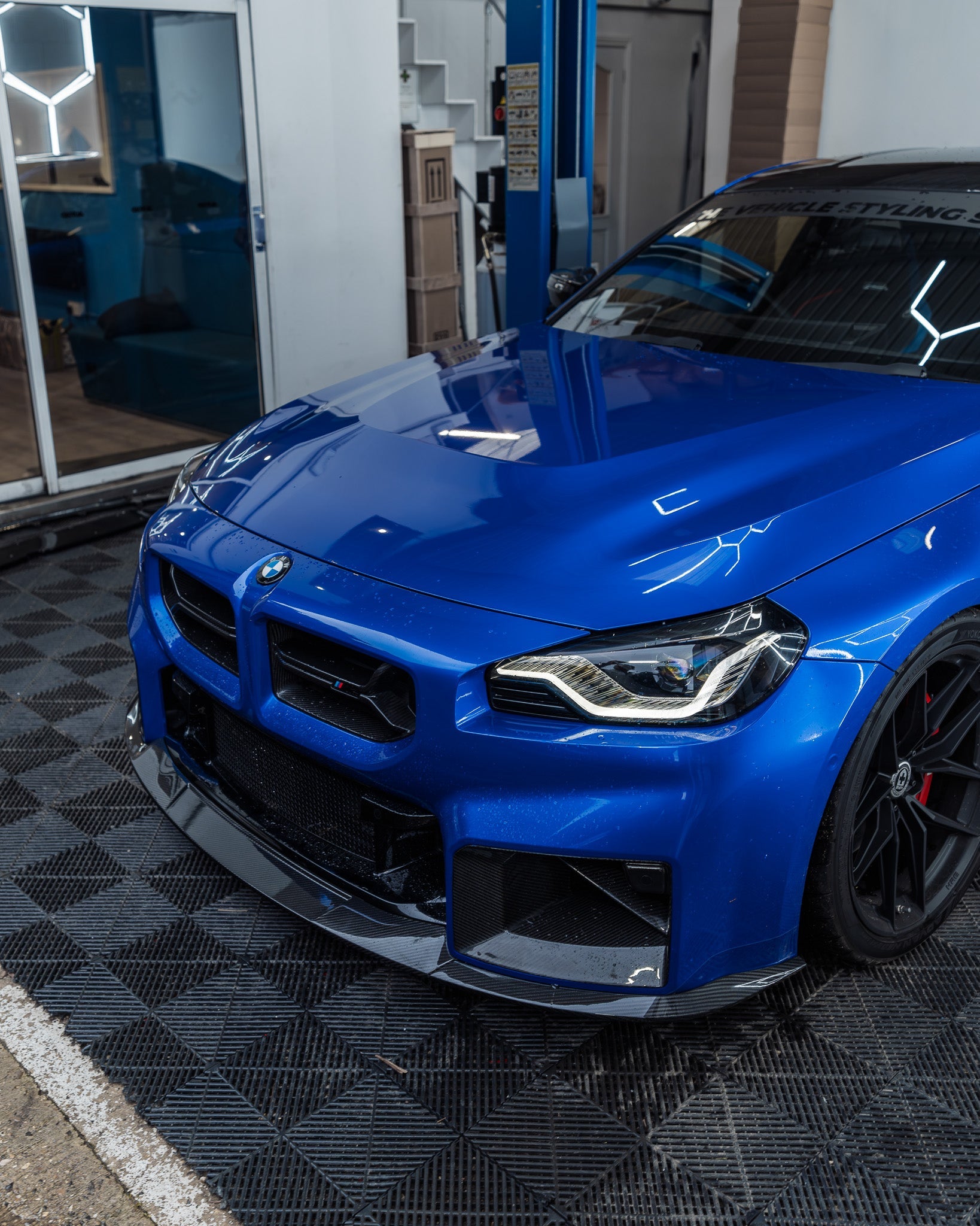 BMW G87 M2 TR87 Carbon Fibre Flat Front Splitter by TRE (2023+) - AUTOID - Front Lips & Splitters - TRE