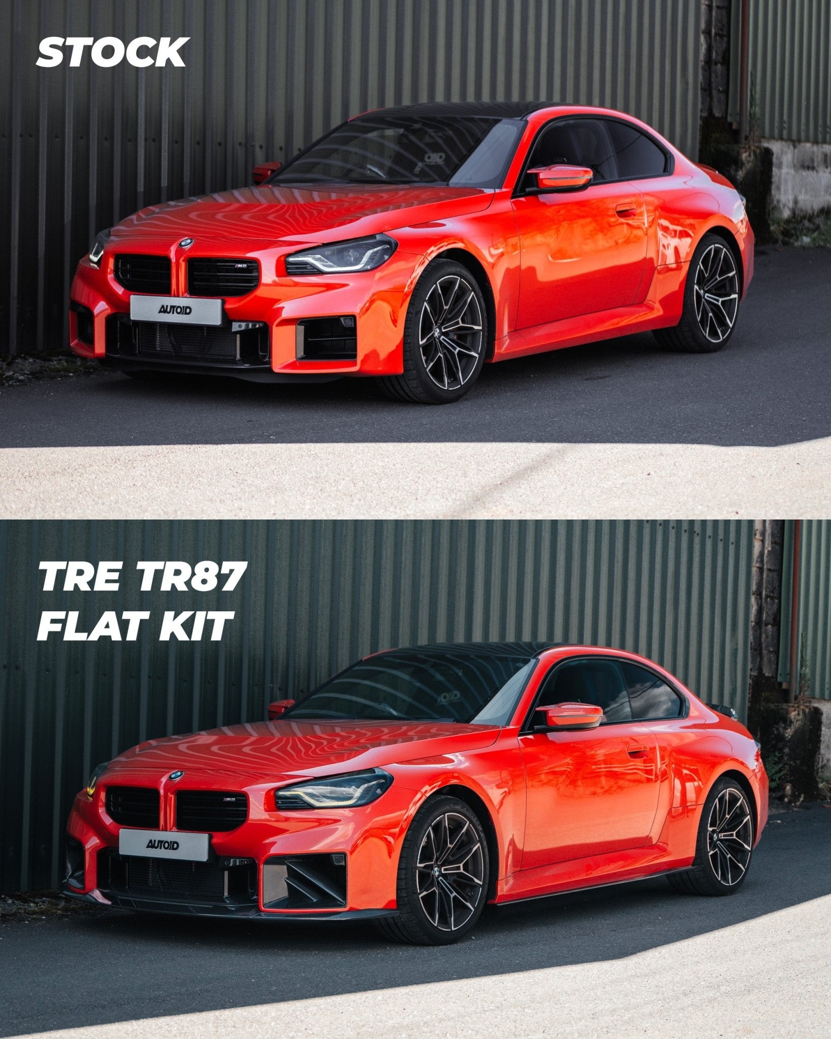 BMW G87 M2 TR87 Carbon Fibre Flat Front Splitter by TRE (2023+) - AUTOID - Front Lips & Splitters - TRE