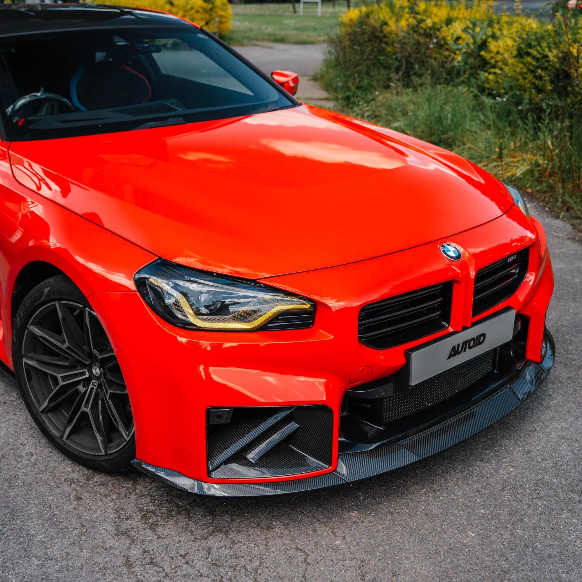 BMW G87 M2 TR87 Carbon Fibre Flat Front Splitter by TRE (2023+) - AUTOID - Front Lips & Splitters - TRE