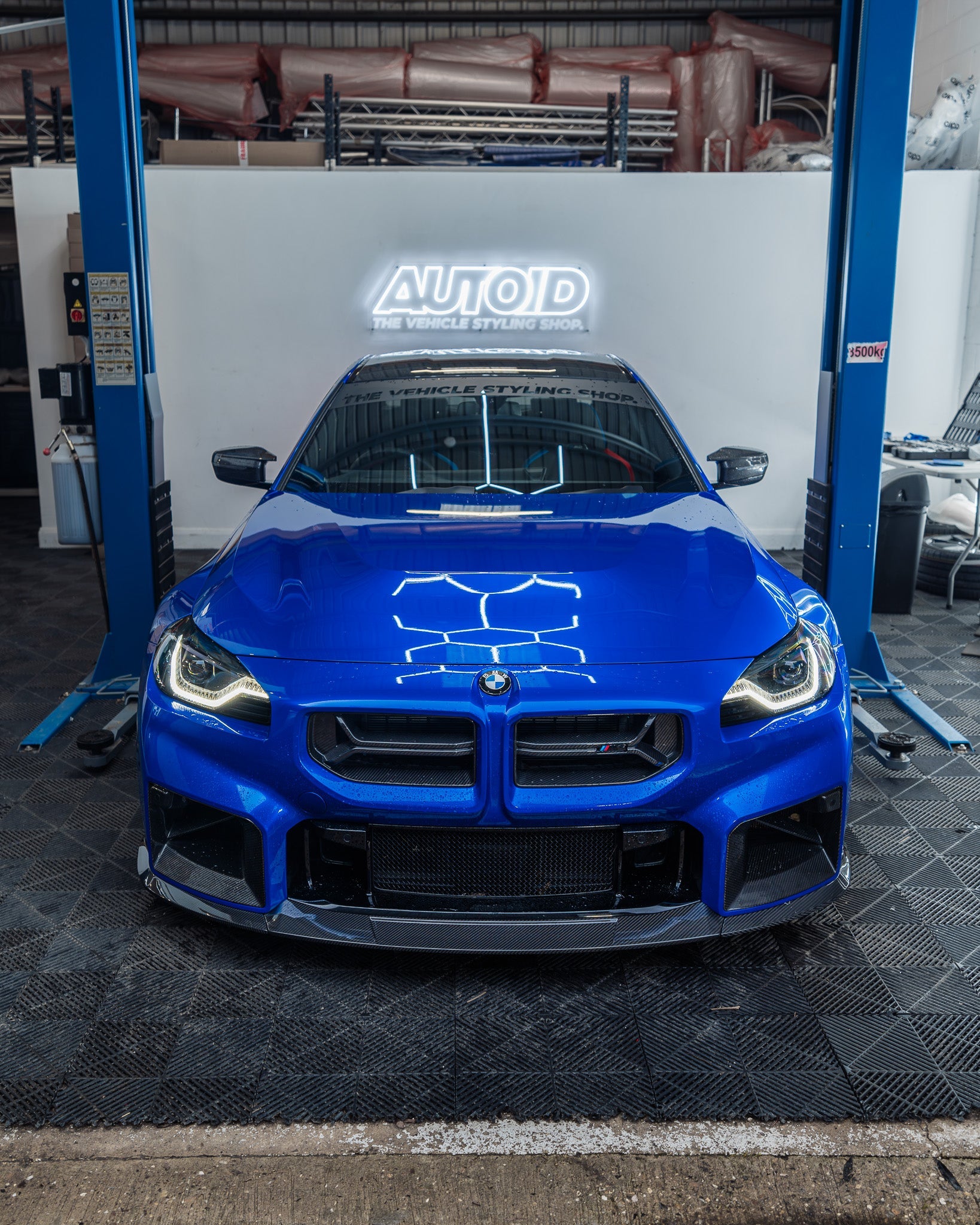 BMW G87 M2 TR87 Carbon Fibre Flat Front Splitter by TRE (2023+) - AUTOID - Front Lips & Splitters - TRE