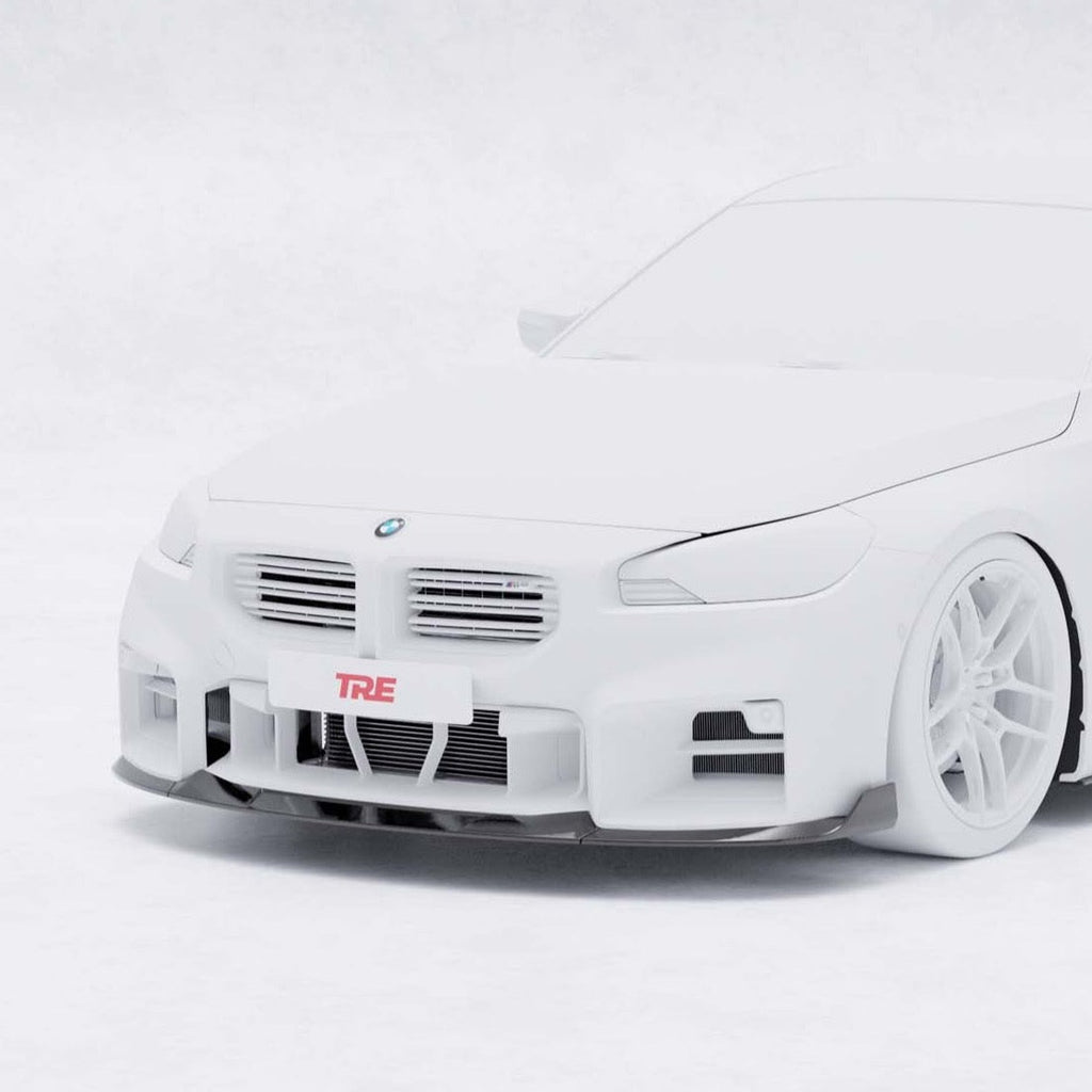 BMW G87 M2 TR87 Pre-preg Carbon Fibre Front Splitter with Winglets by TREVORA (2023+) - AUTOID® - Front Lips & Splitters - TREVORA