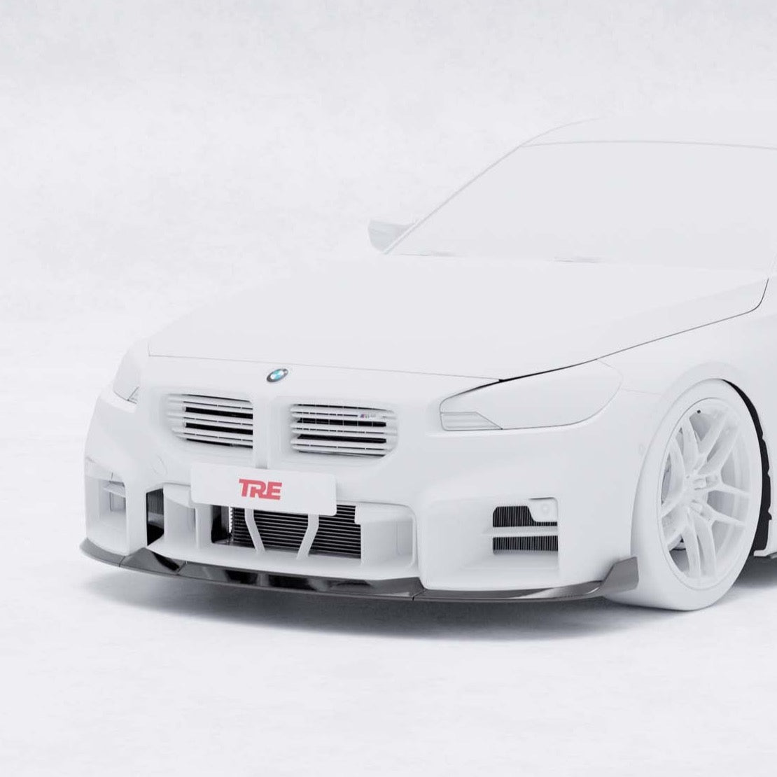 BMW G87 M2 TR87 Pre-preg Carbon Fibre Front Splitter with Winglets by TREVORA (2023+) - AUTOID® - Front Lips & Splitters - TREVORA
