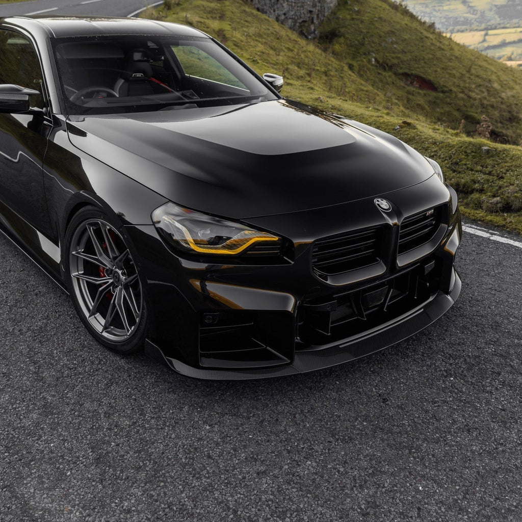 BMW G87 M2 TR87 Pre-preg Carbon Fibre Front Splitter with Winglets by TREVORA (2023+) - AUTOID® - Front Lips & Splitters - TREVORA