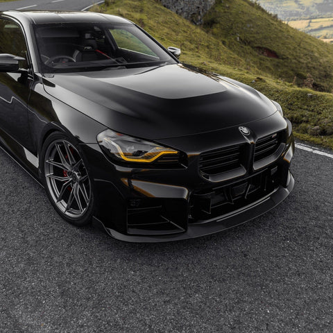 BMW G87 M2 TR87 Pre-preg Carbon Fibre Front Splitter with Winglets by TREVORA (2023+) - AUTOID® - Front Lips & Splitters - TREVORA