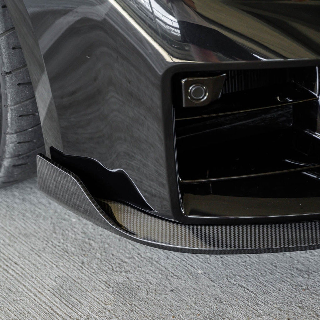 BMW G87 M2 TR87 Pre-preg Carbon Fibre Front Splitter with Winglets by TREVORA (2023+) - AUTOID® - Front Lips & Splitters - TREVORA