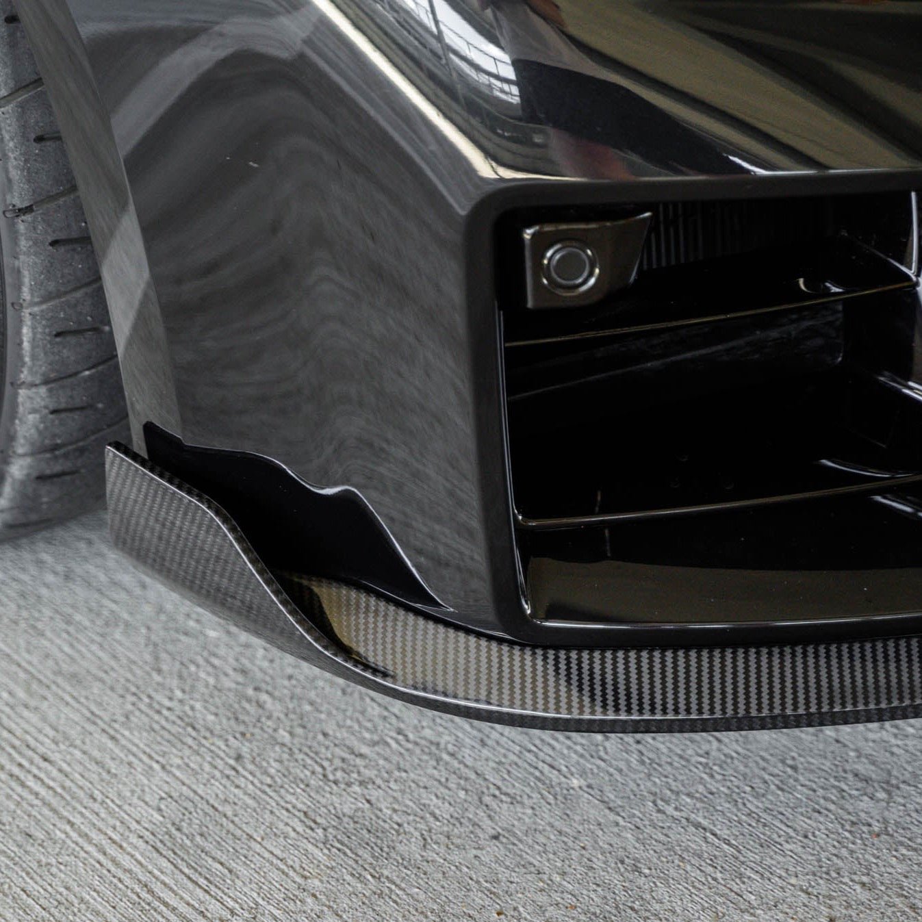 BMW G87 M2 TR87 Pre-preg Carbon Fibre Front Splitter with Winglets by TREVORA (2023+) - AUTOID® - Front Lips & Splitters - TREVORA