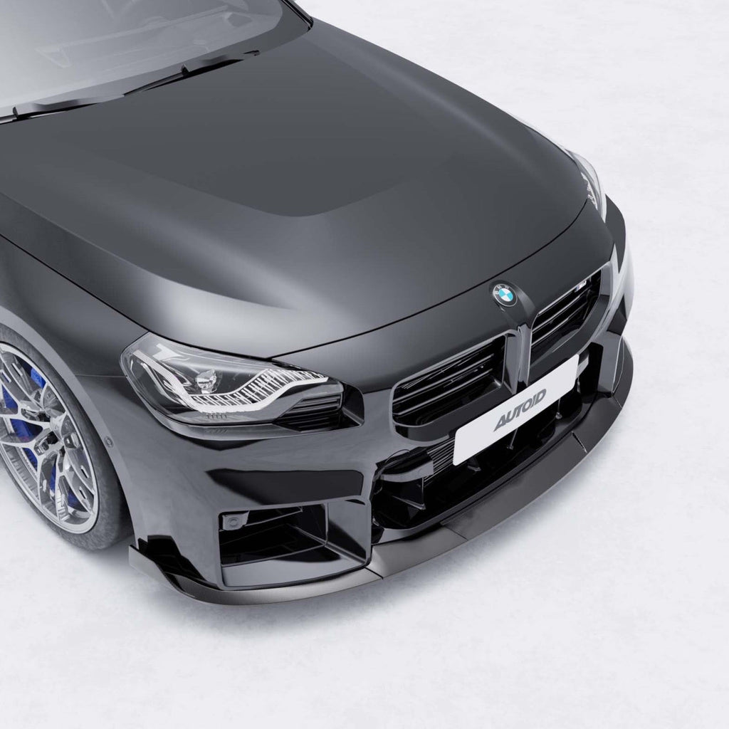 BMW G87 M2 TR87 Pre-preg Carbon Fibre Front Splitter with Winglets by TREVORA (2023+) - AUTOID® - Front Lips & Splitters - TREVORA
