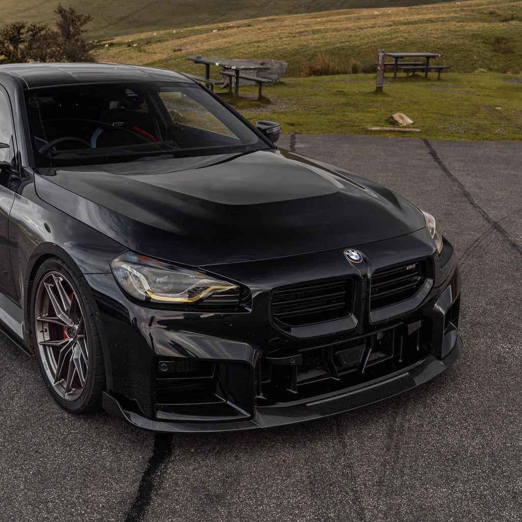 BMW G87 M2 TR87 Pre-preg Carbon Fibre Front Splitter with Winglets by TREVORA (2023+) - AUTOID® - Front Lips & Splitters - TREVORA