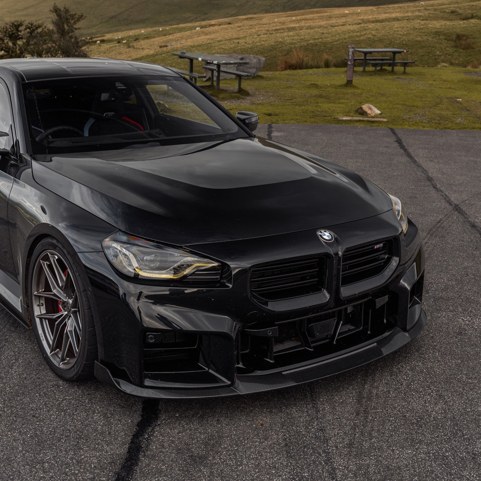 BMW G87 M2 TR87 Pre-preg Carbon Fibre Front Splitter with Winglets by TREVORA (2023+) - AUTOID® - Front Lips & Splitters - TREVORA