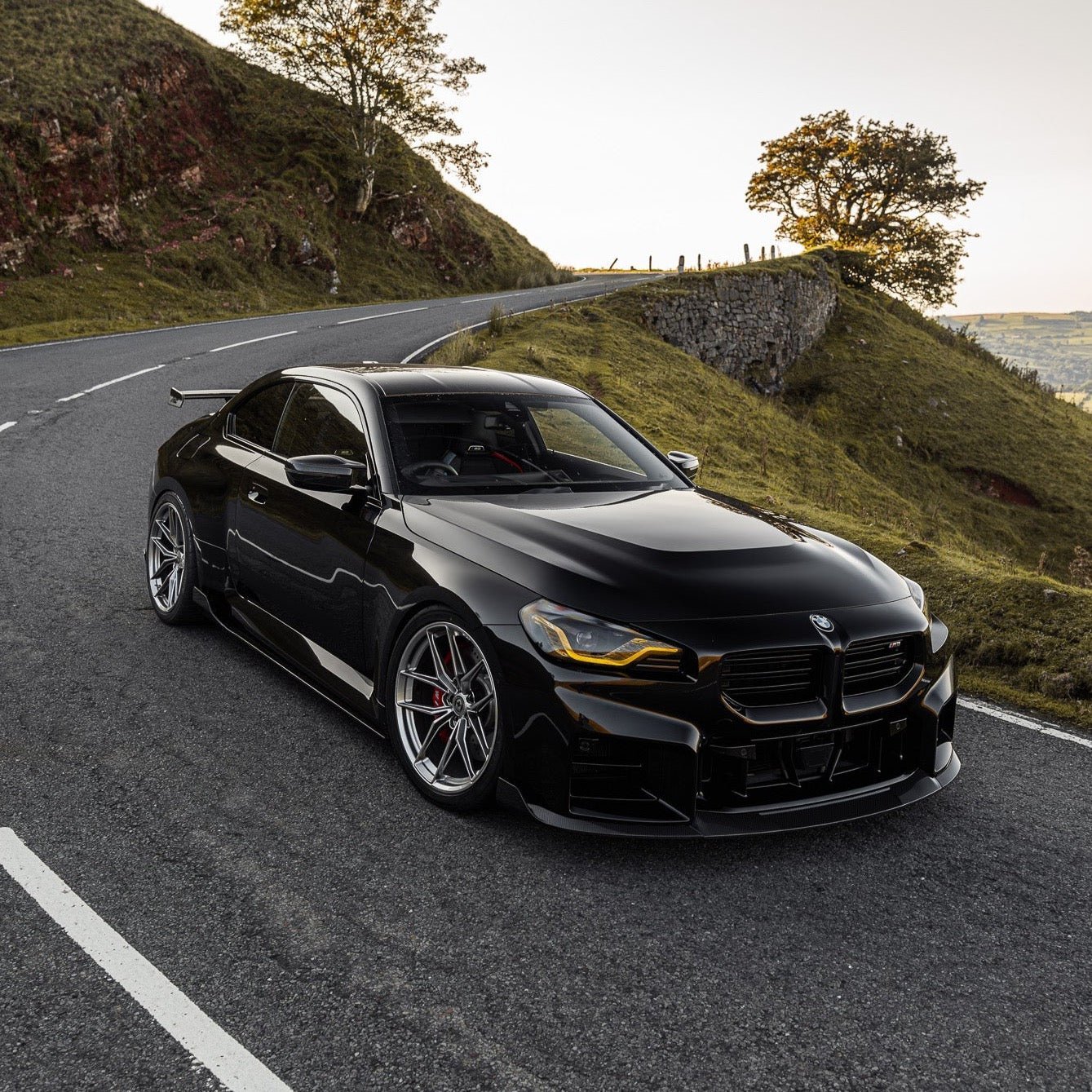 BMW G87 M2 TR87 Pre-preg Carbon Fibre Front Splitter with Winglets by TREVORA (2023+) - AUTOID® - Front Lips & Splitters - TREVORA