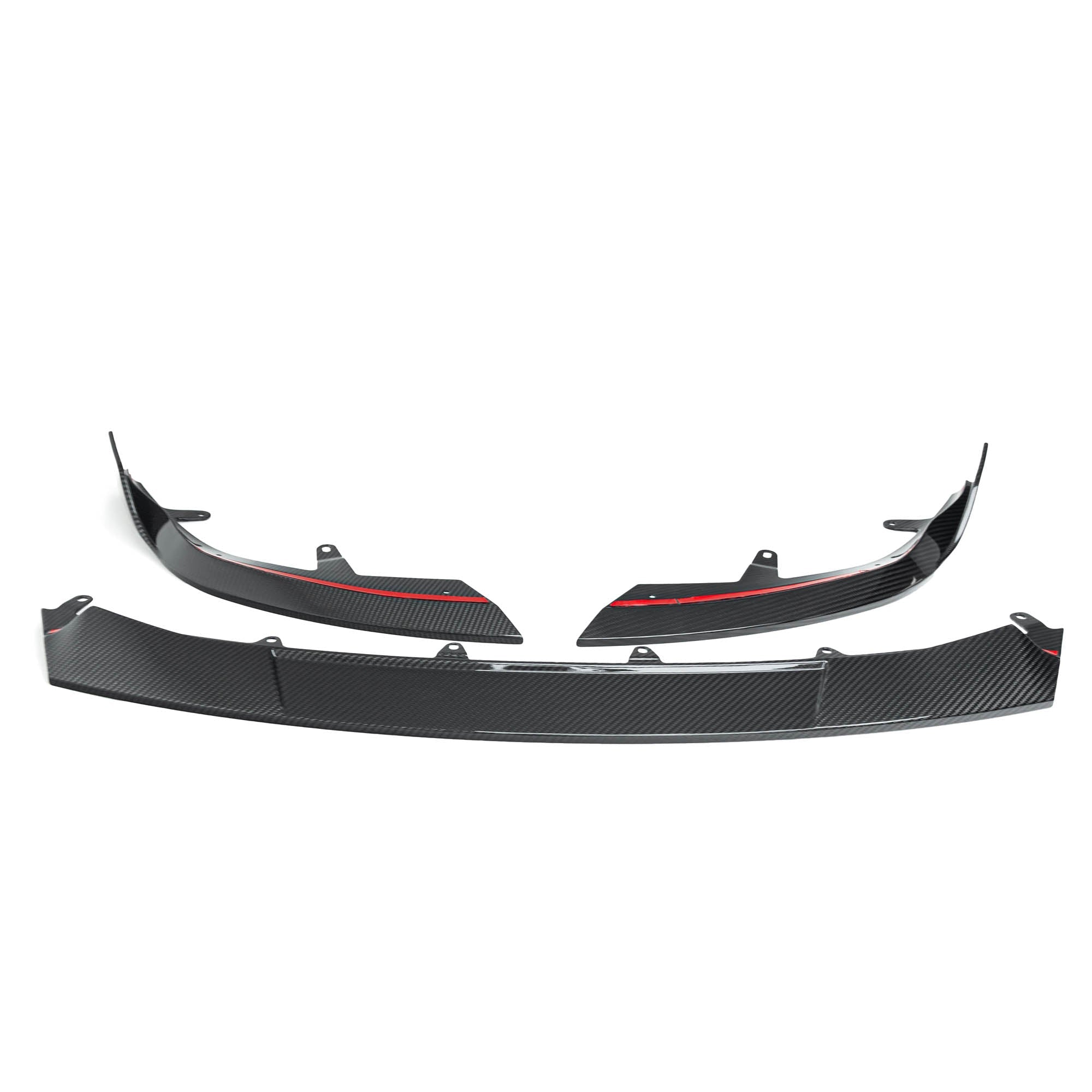 BMW G87 M2 TR87 Pre-preg Carbon Fibre Front Splitter with Winglets by TREVORA (2023+) - AUTOID® - Front Lips & Splitters - TREVORA